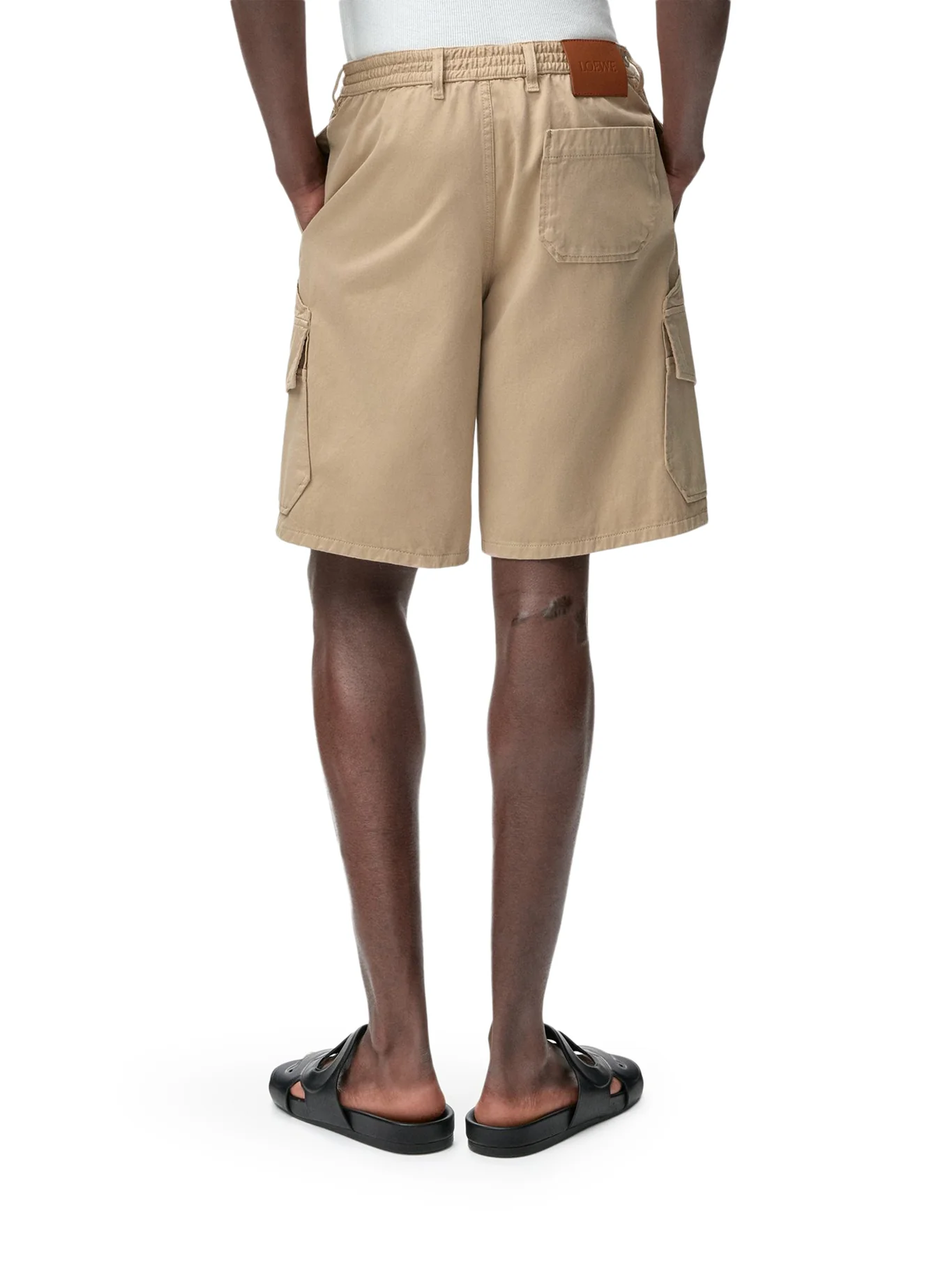 SHORTS IN LIGHT WASHED COTTON SATIN - Image 4