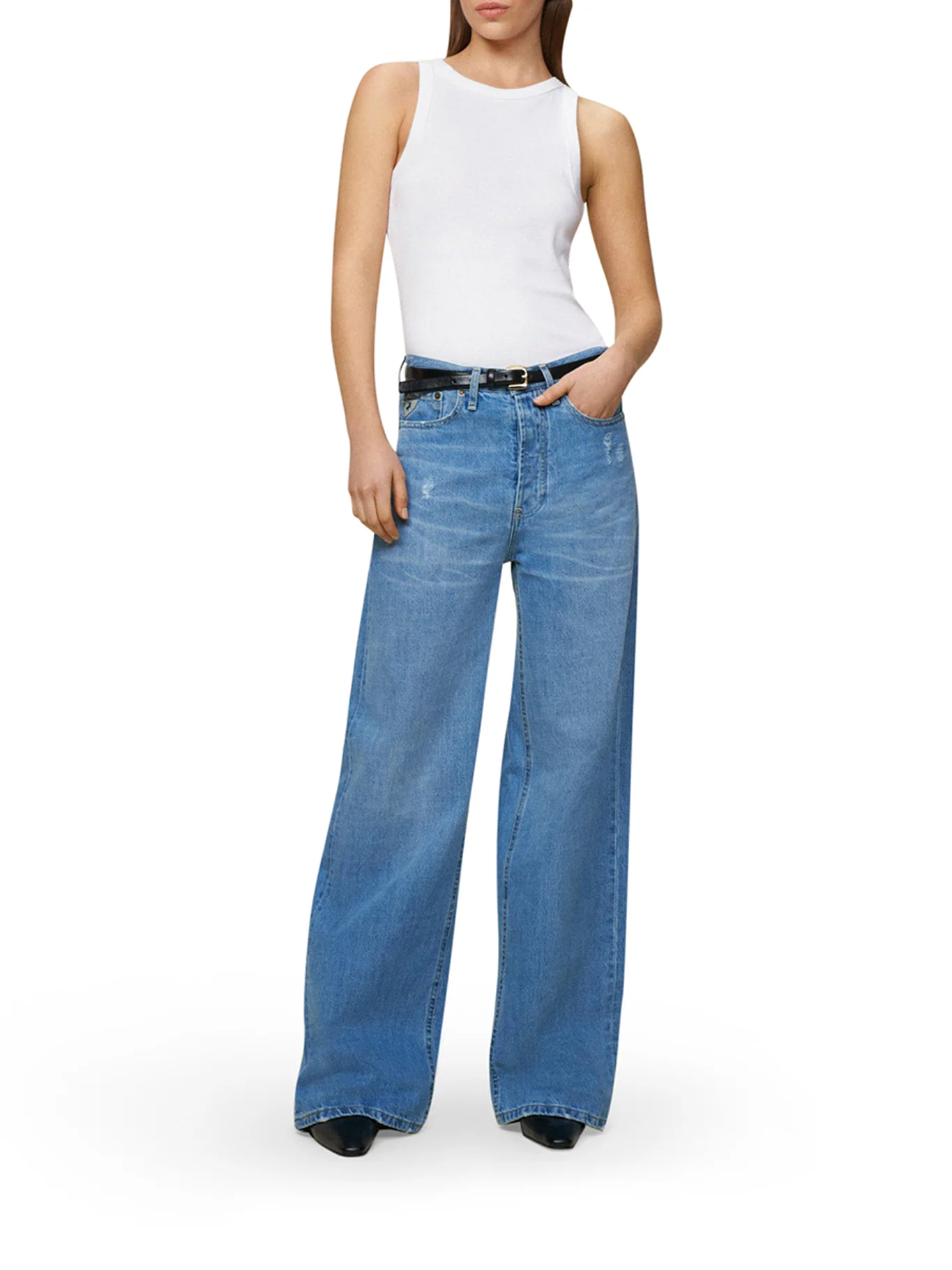 SKATER LOOSE WIDE LEG JEANS - Image 2