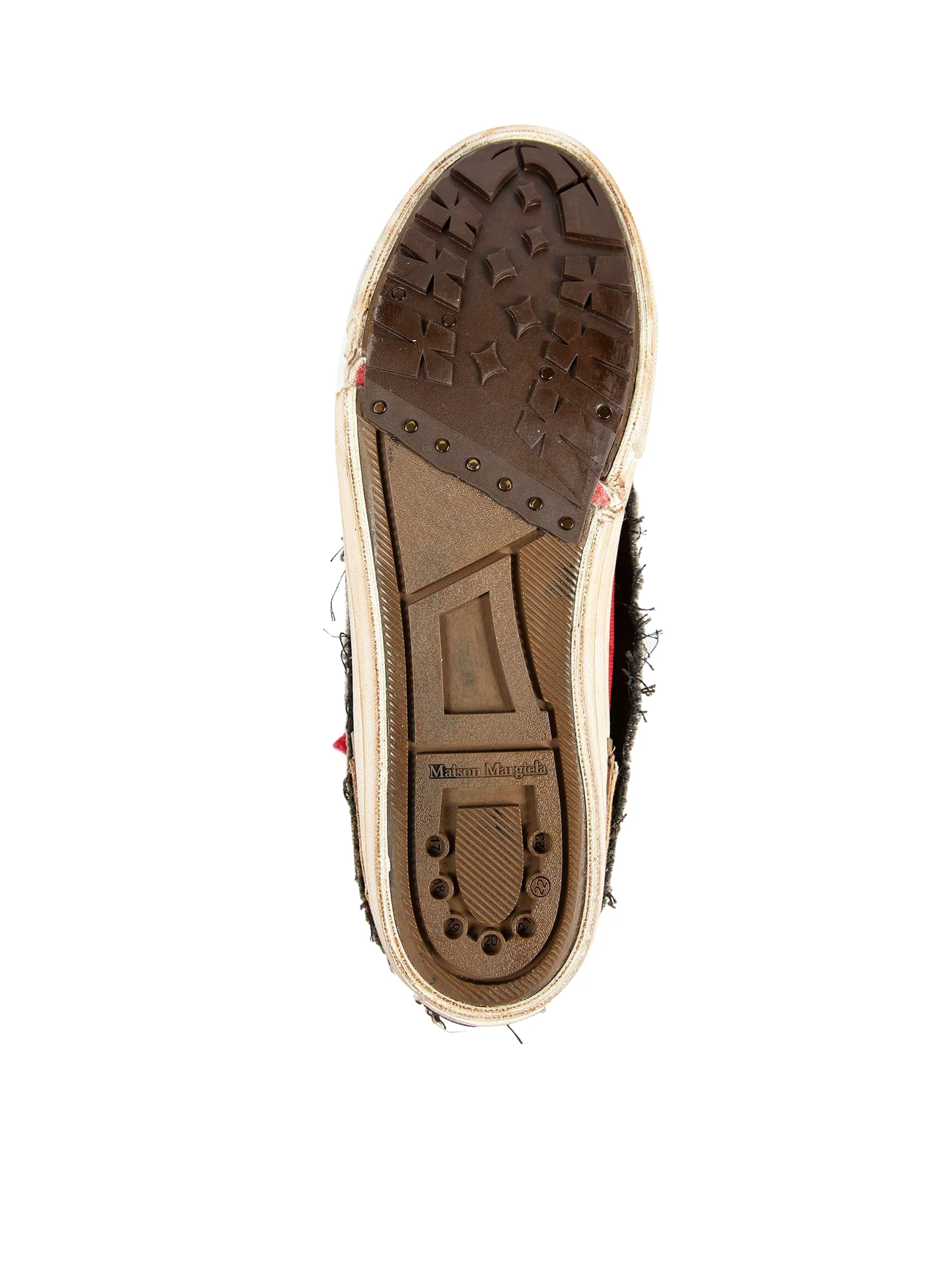 "LOVE TO DEATH" HIGH-TOP CANVAS SNEAKERS WITH DESTRUCTURED DETAILS - Image 6