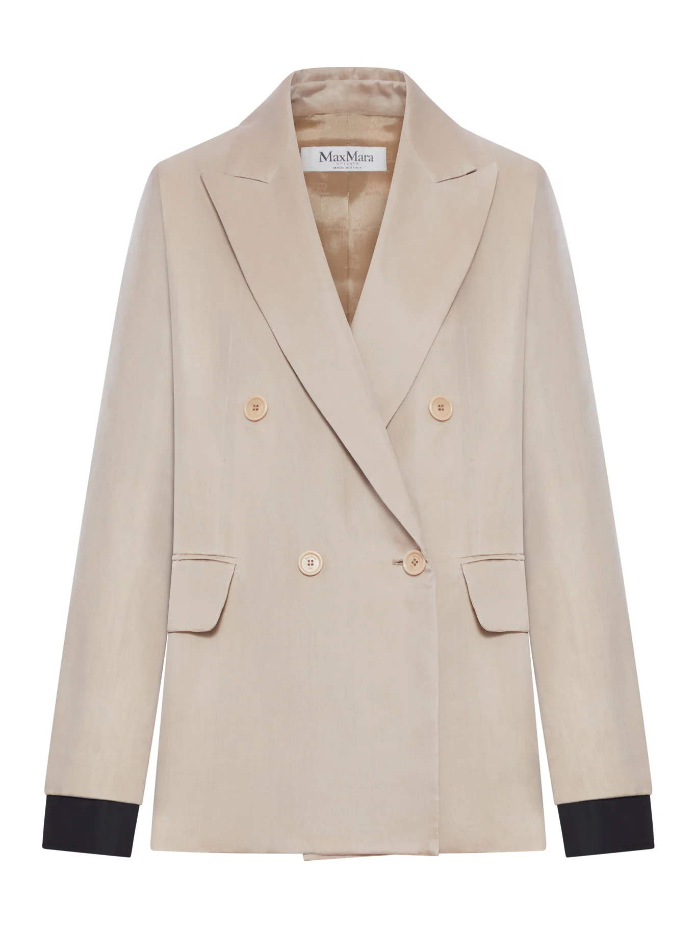 OVER BLAZER IN LINEN CANVAS AND ORGANZA