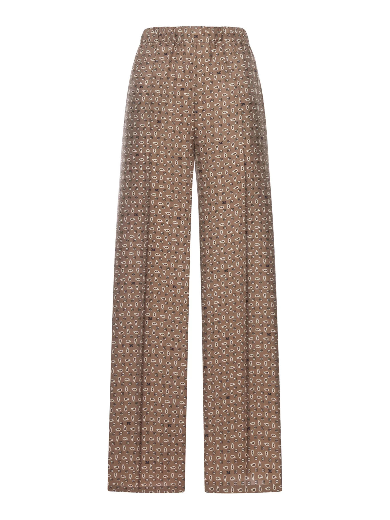 PRINTED SILK TROUSERS