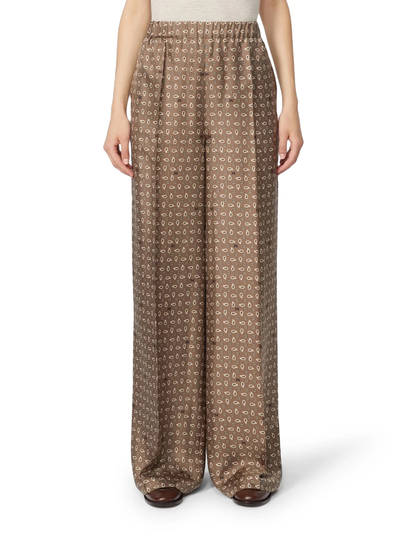PRINTED SILK TROUSERS - Image 2