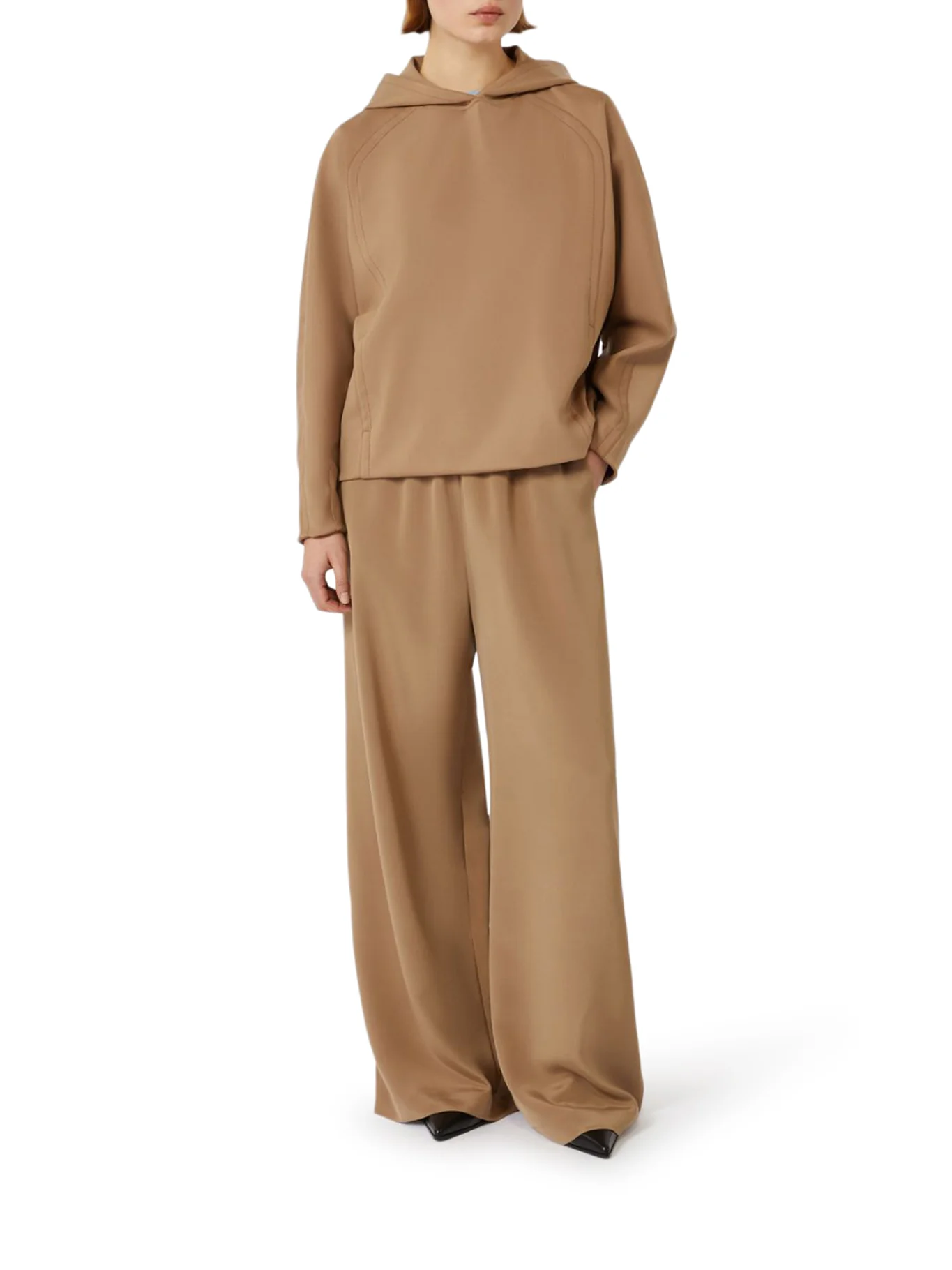 COMFORT PANTS IN STRETCH CRÊPE DE CHINE - Image 2