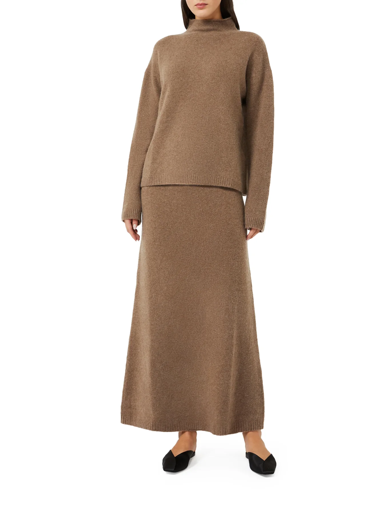 STRETCH CASHMERE YARN SKIRT - Image 2