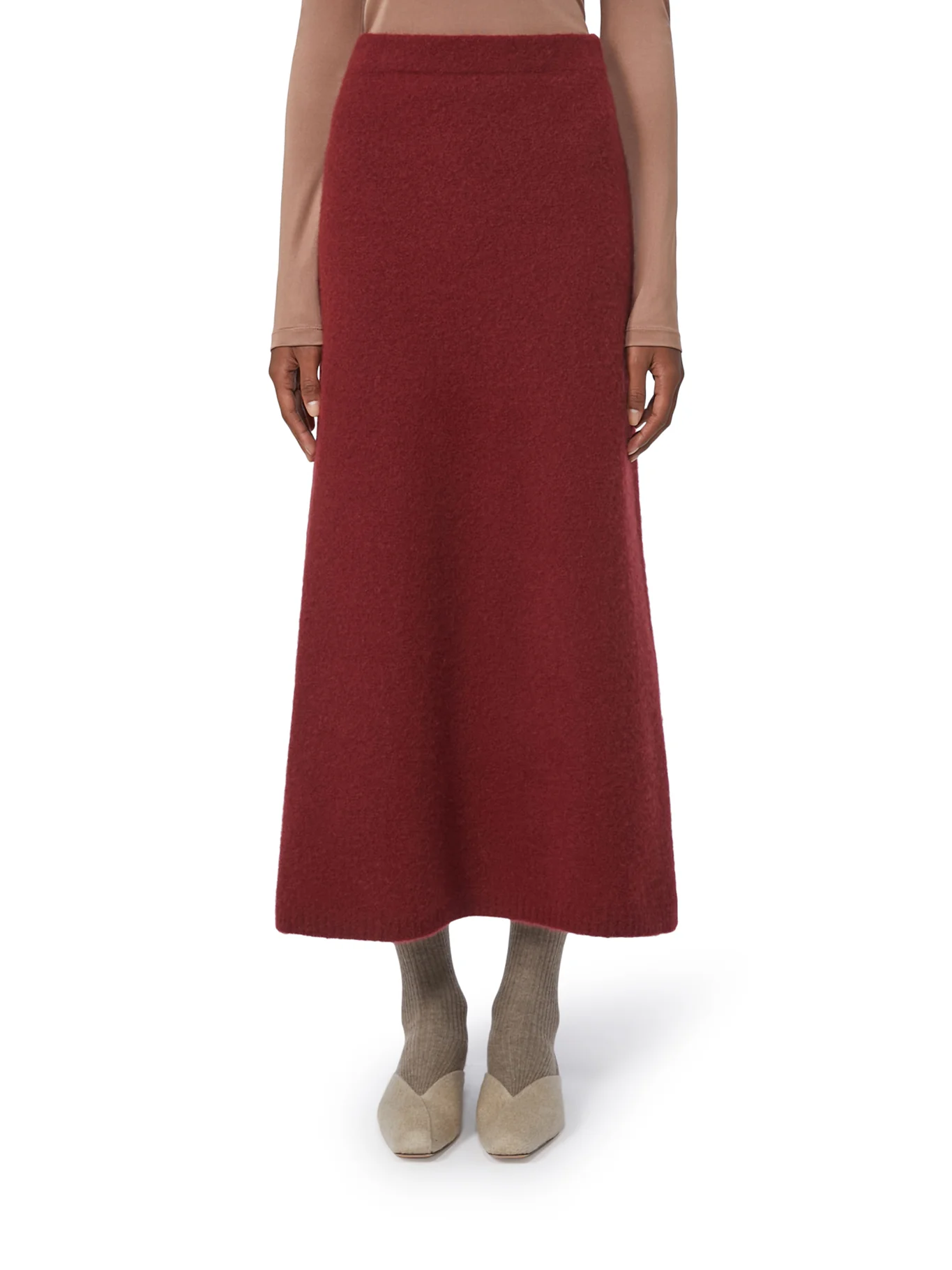 STRETCH CASHMERE YARN SKIRT - Image 3