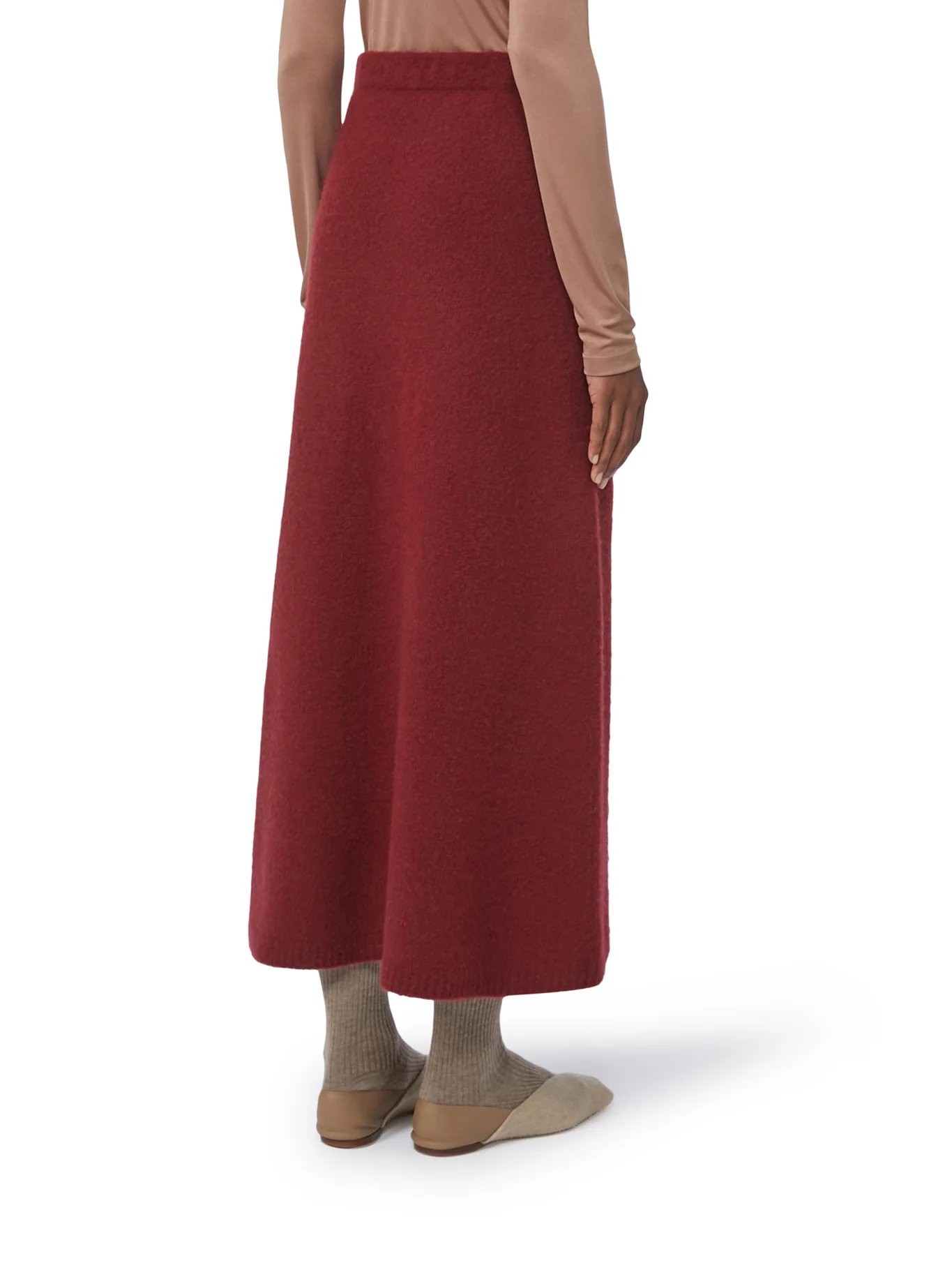 STRETCH CASHMERE YARN SKIRT - Image 4