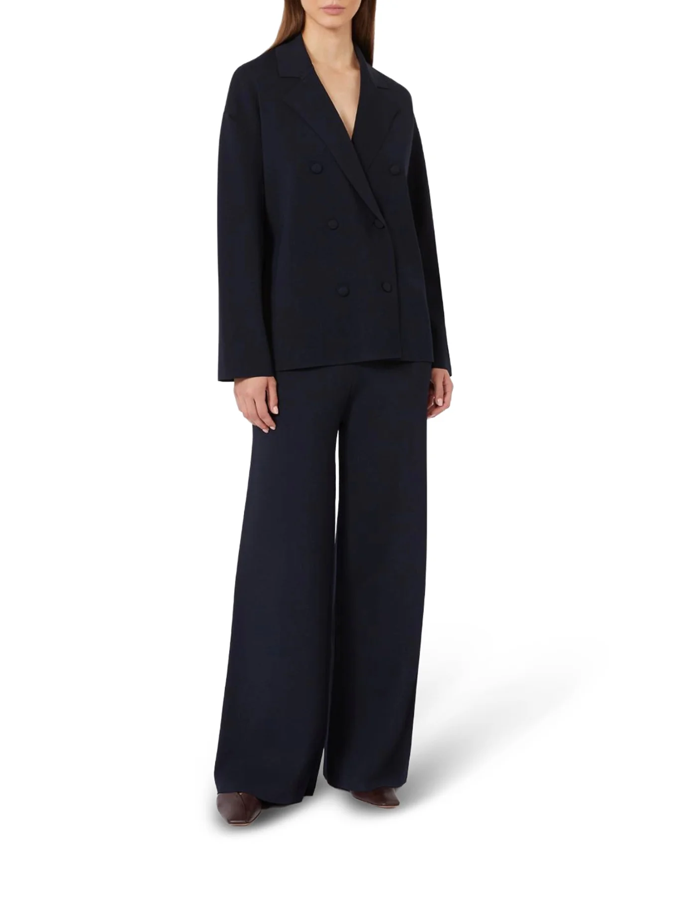 DOUBLE-BREASTED VISCOSE CREPE JACKET - Image 2