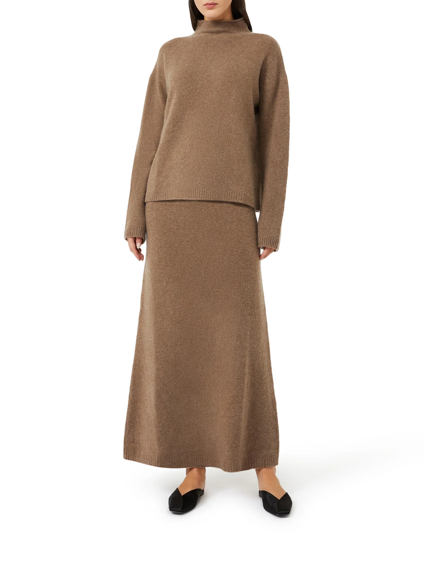 BOXY SWEATER IN STRETCH CASHMERE YARN - Image 2