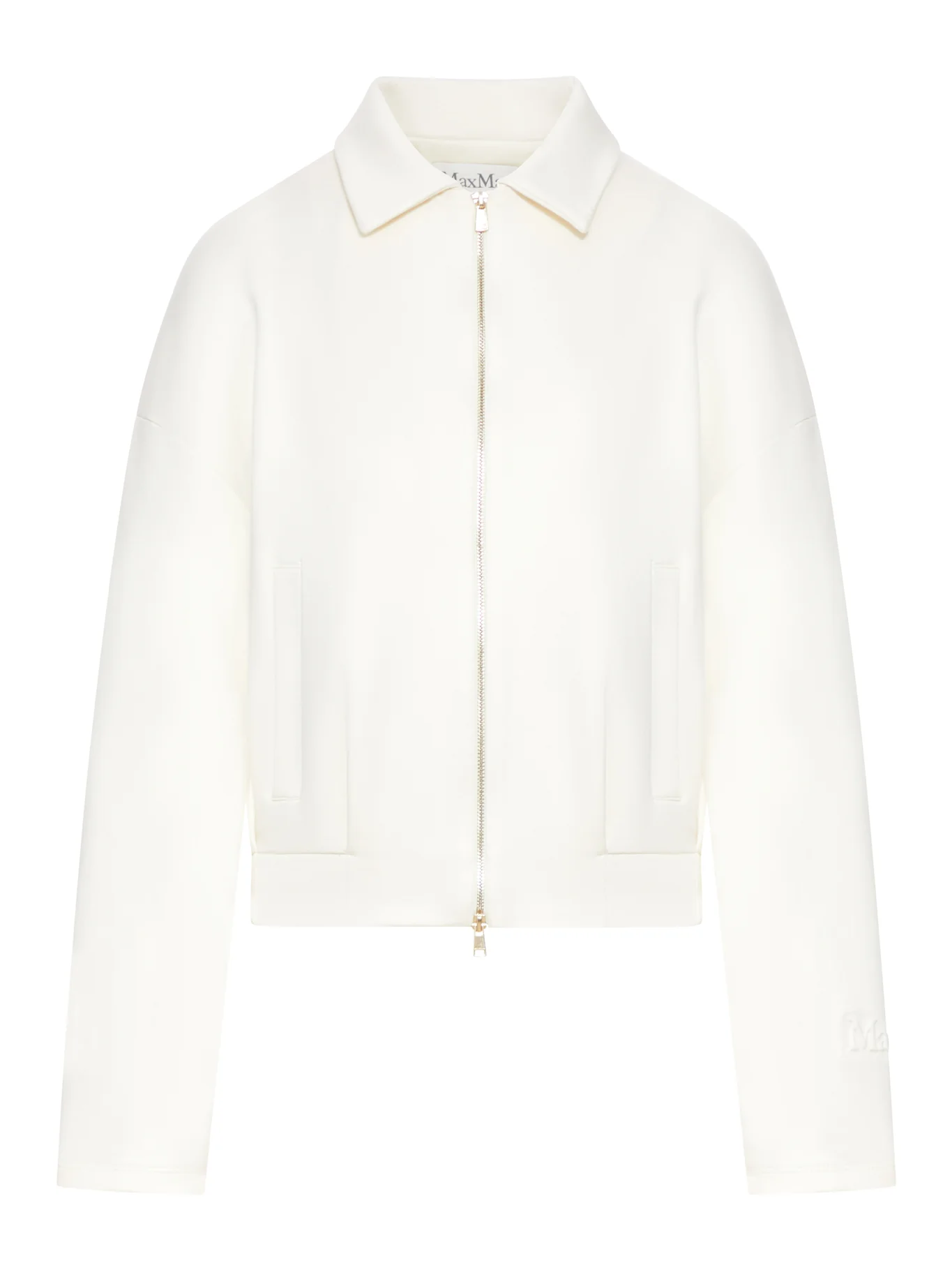 SILK AND COTTON CROP SWEATSHIRT