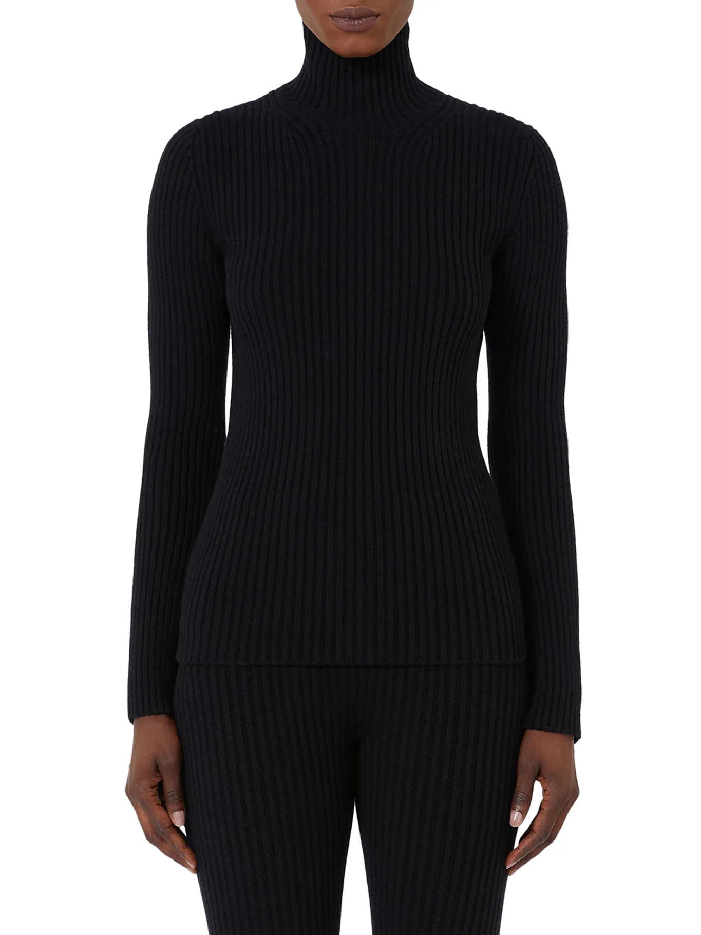 RIBBED WOOL AND CASHMERE TURTLENECK - Image 3