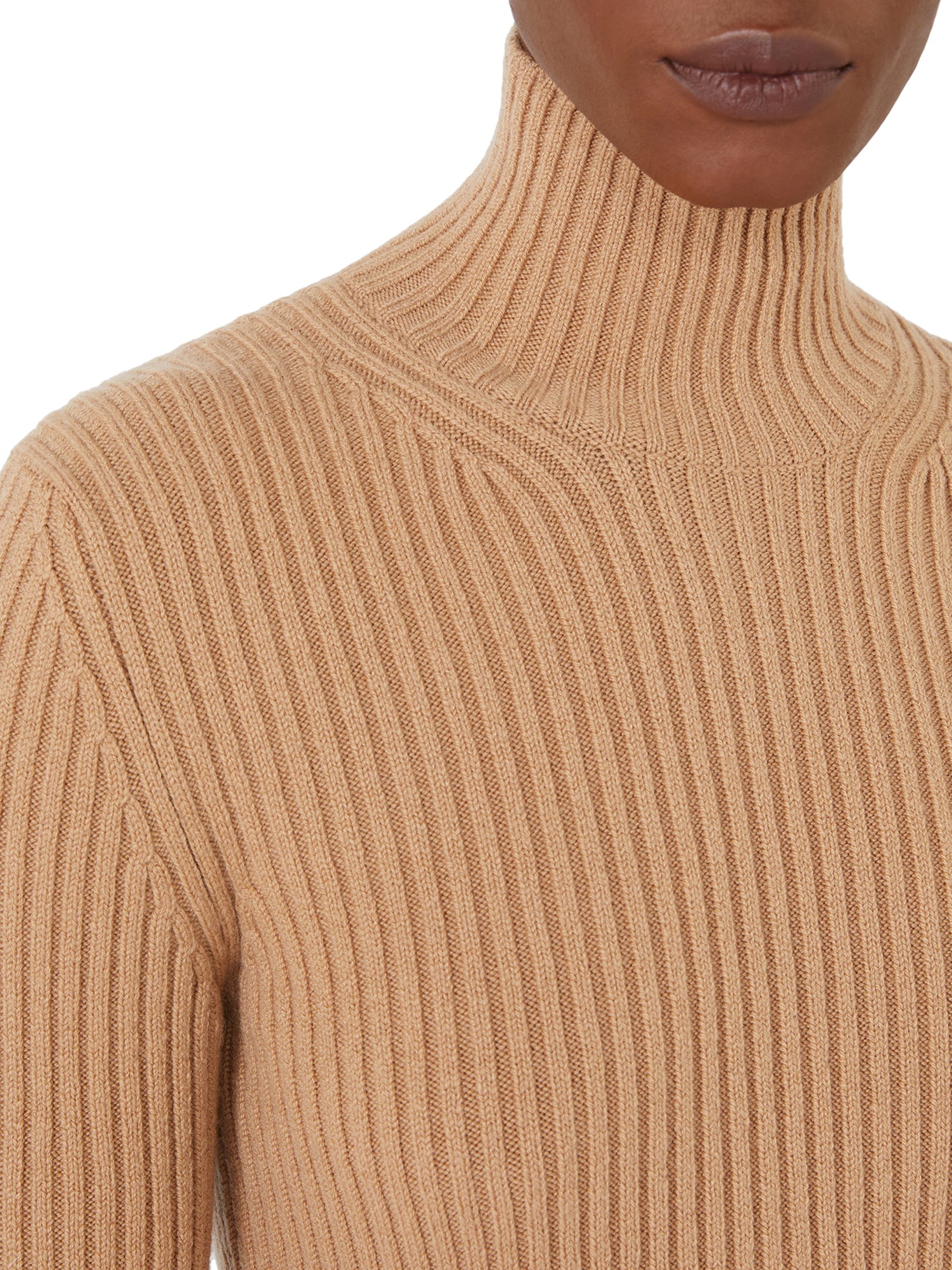 RIBBED WOOL AND CASHMERE TURTLENECK - Image 5