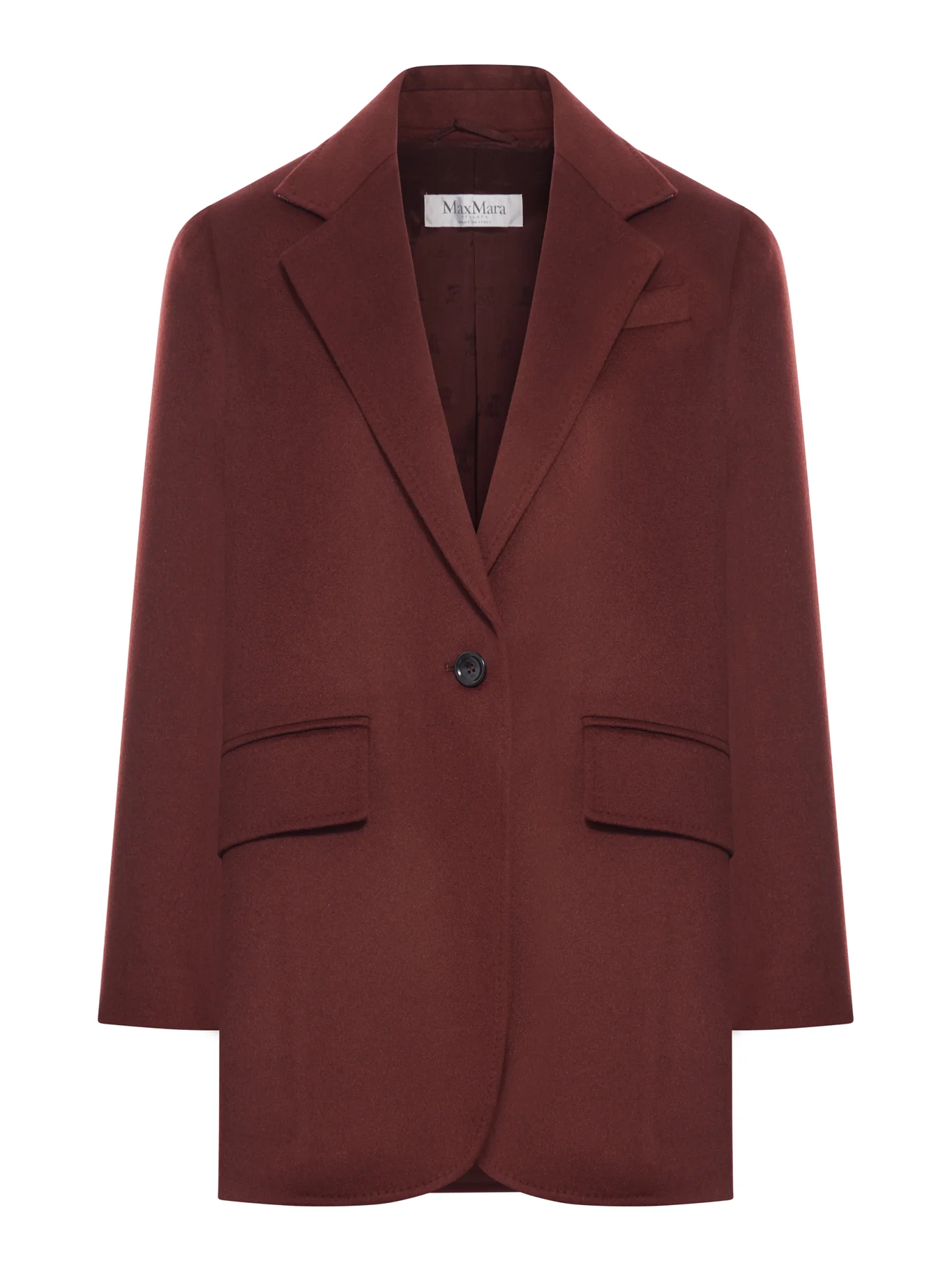 SINGLE-BREASTED CAMEL BLAZER