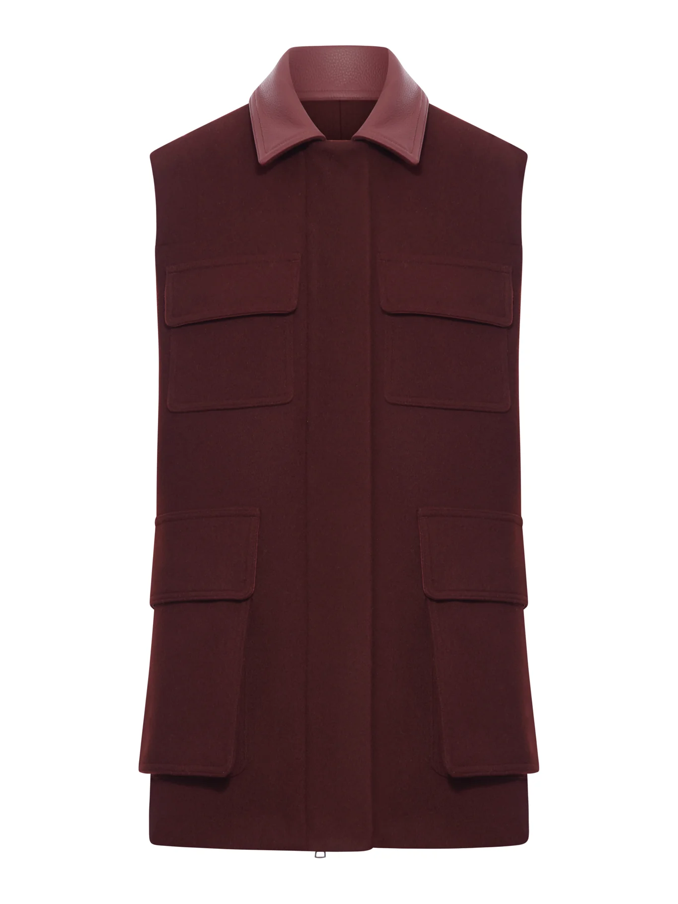 LONG WOOL, ALPACA AND CASHMERE VEST