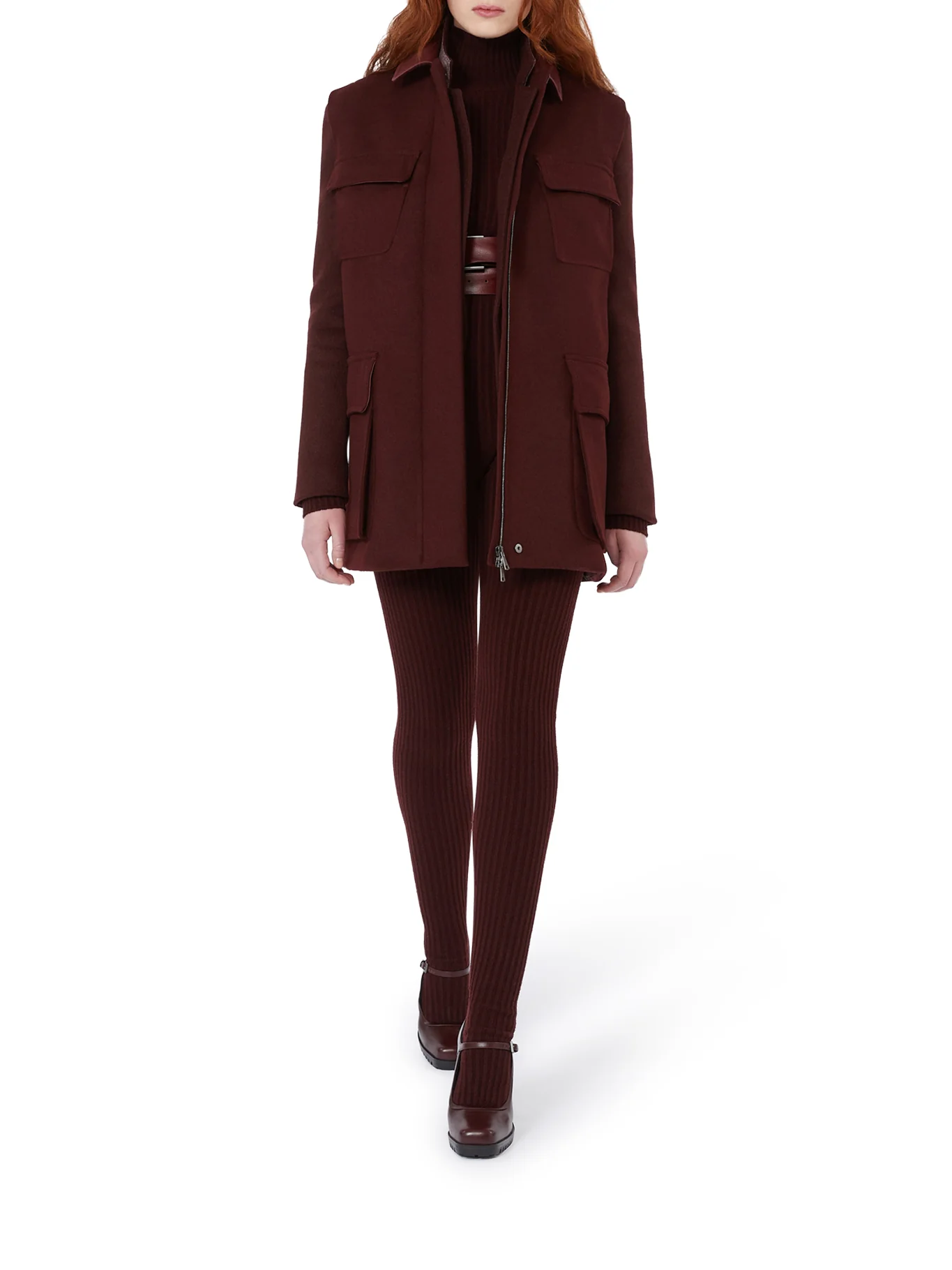 LONG WOOL, ALPACA AND CASHMERE VEST - Image 2