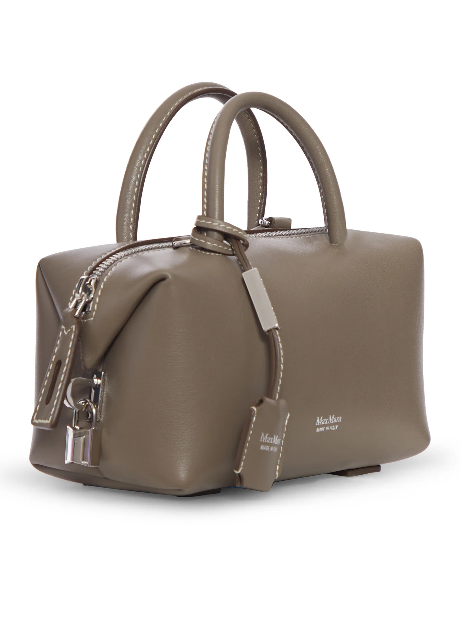 SMALL NATURAL LEATHER TOP HANDLE - Image 2