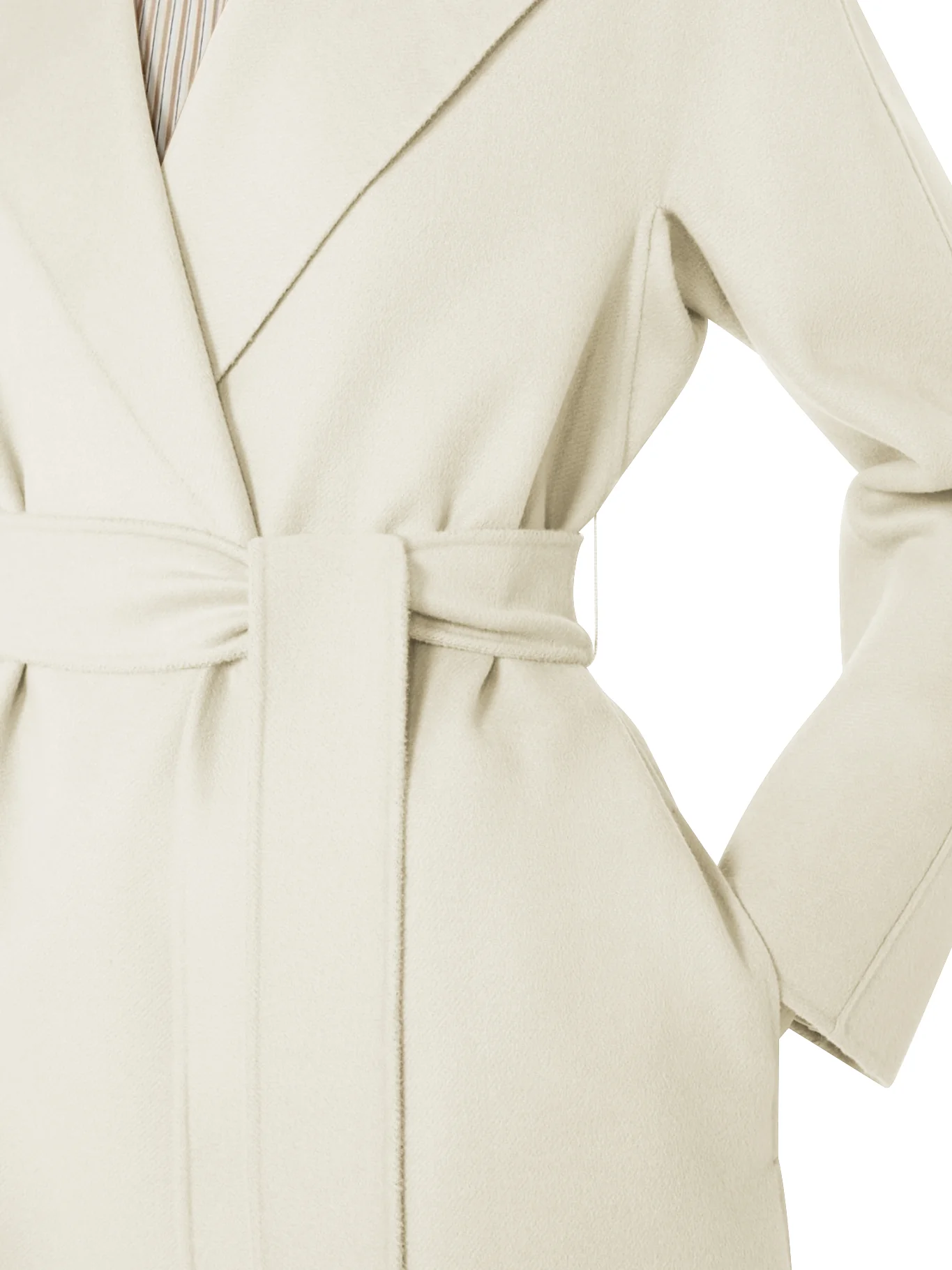 CASHMERE COAT WITH BELT - Image 4