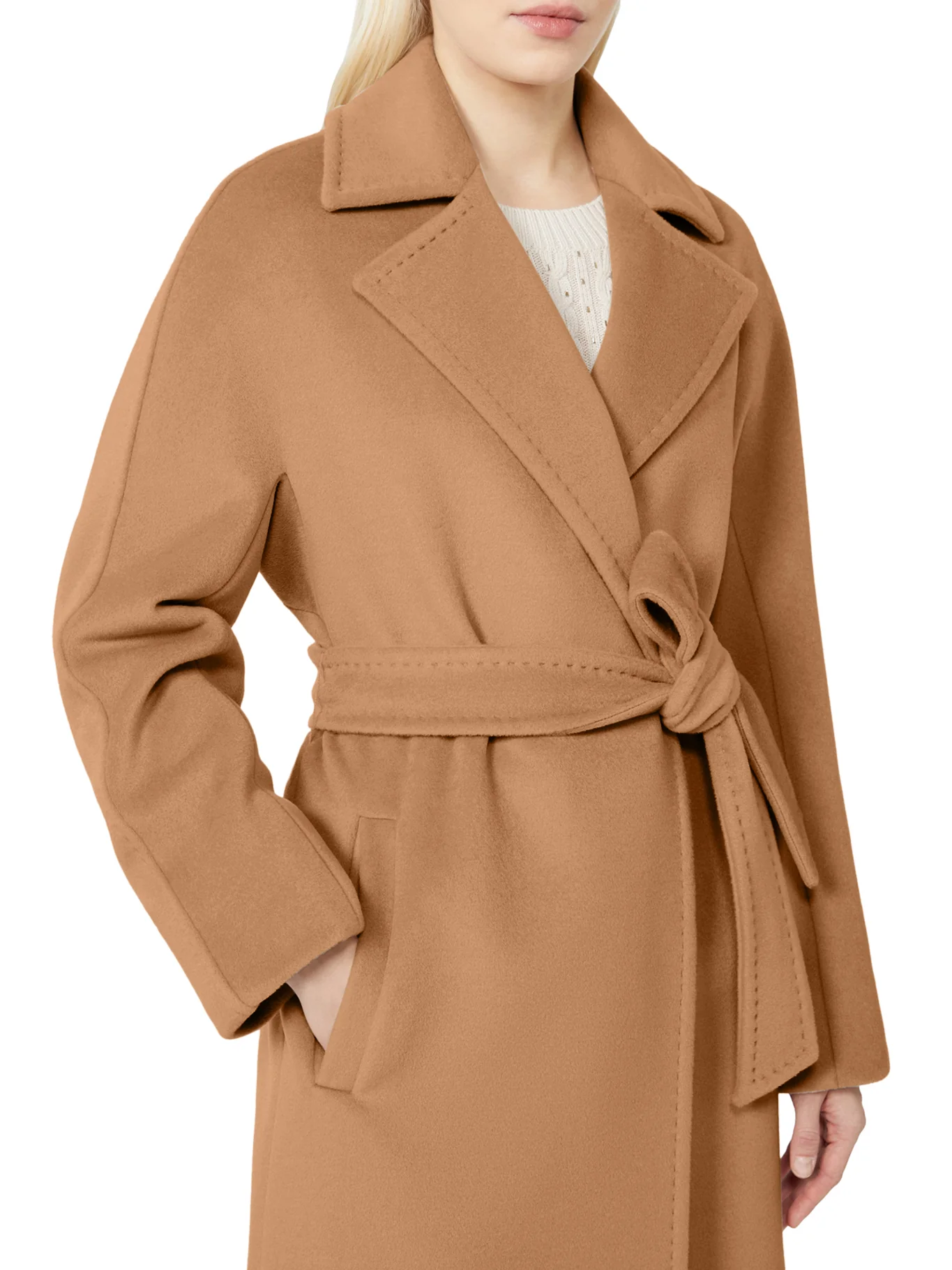 SCIRE BEAVER WOOL ROBE COAT - Image 4