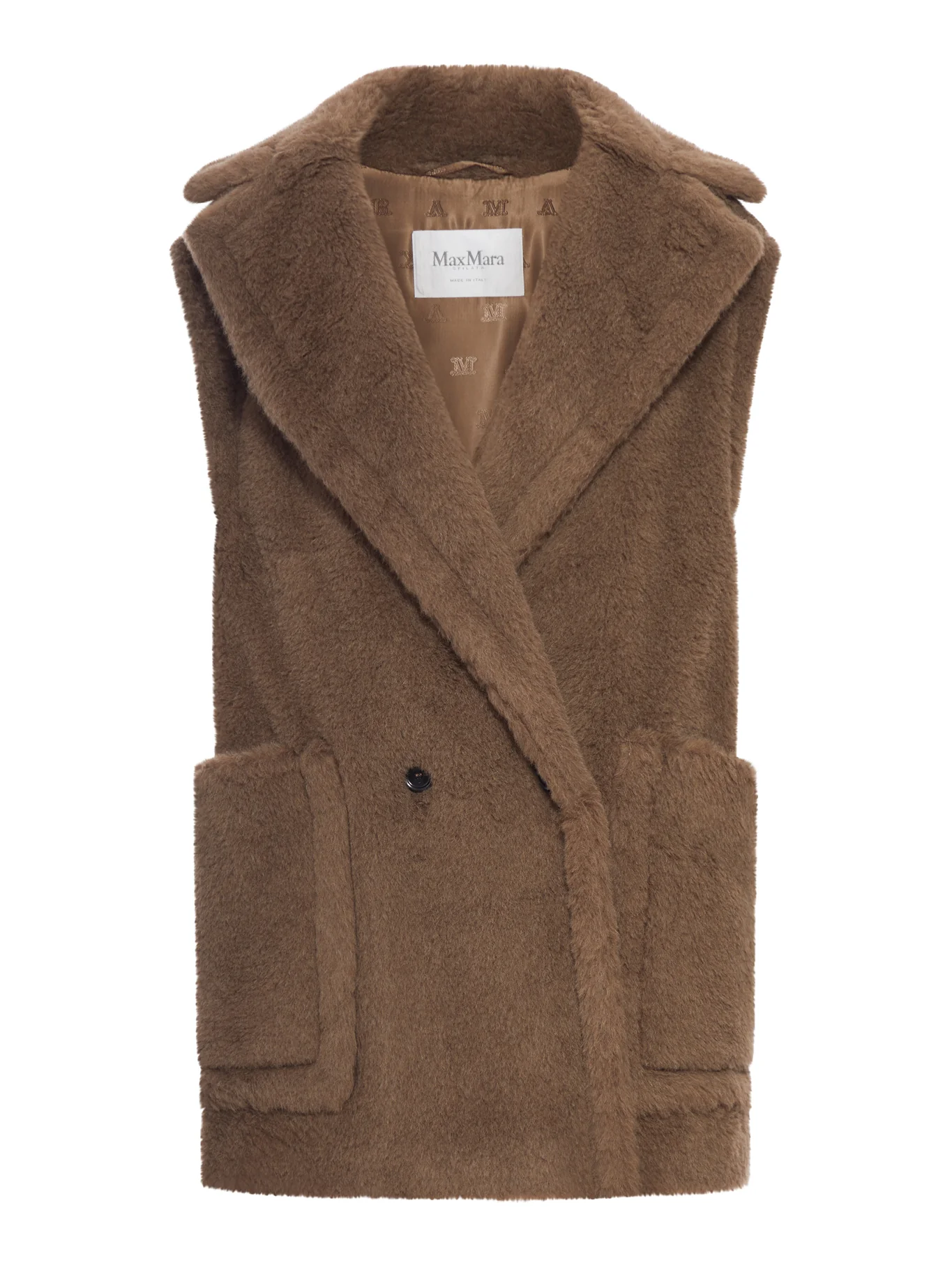 TEDDY VEST IN ALPACA AND WOOL