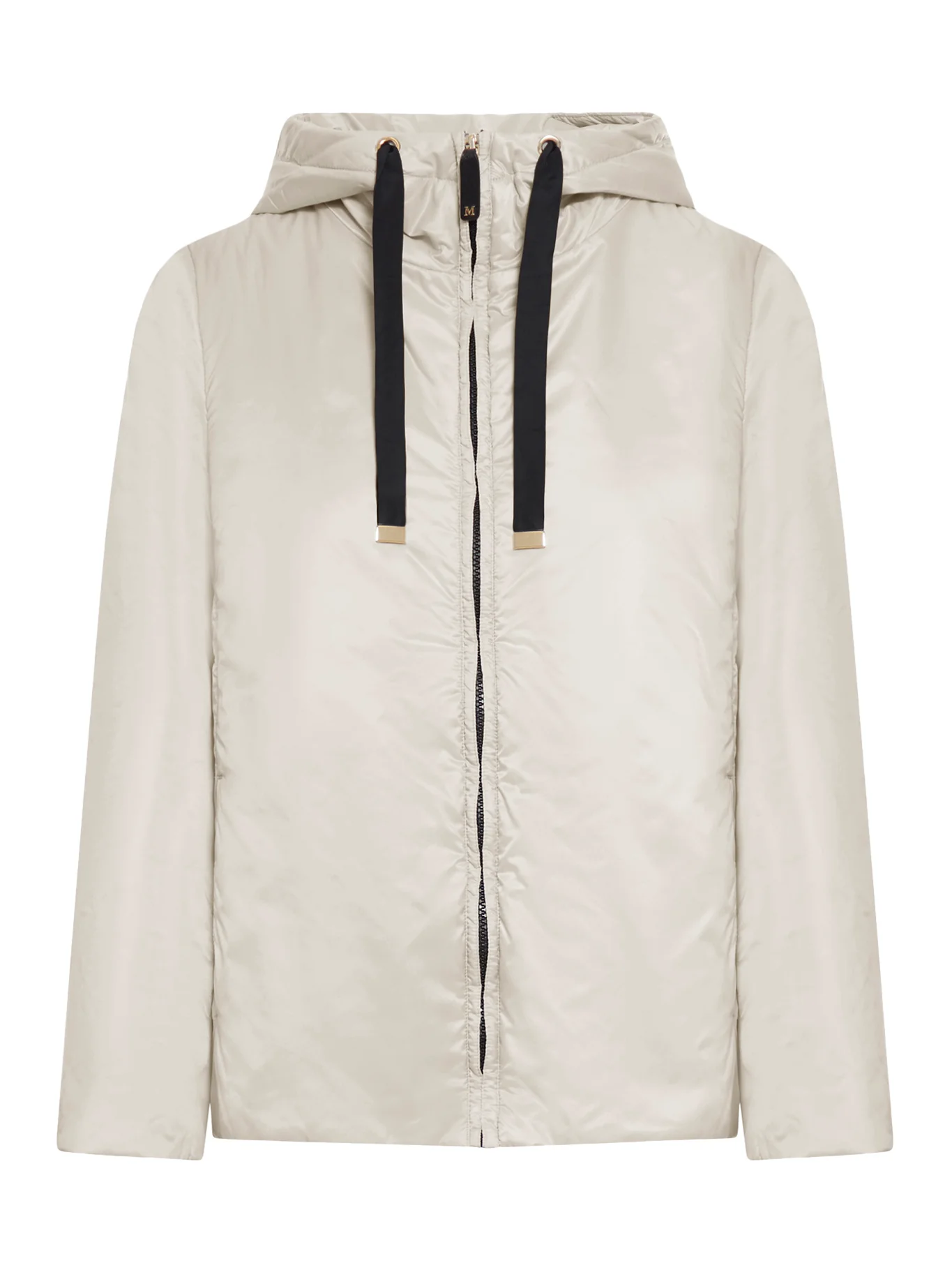 PADDED JACKET WITH HOOD IN WATERPROOF CANVAS