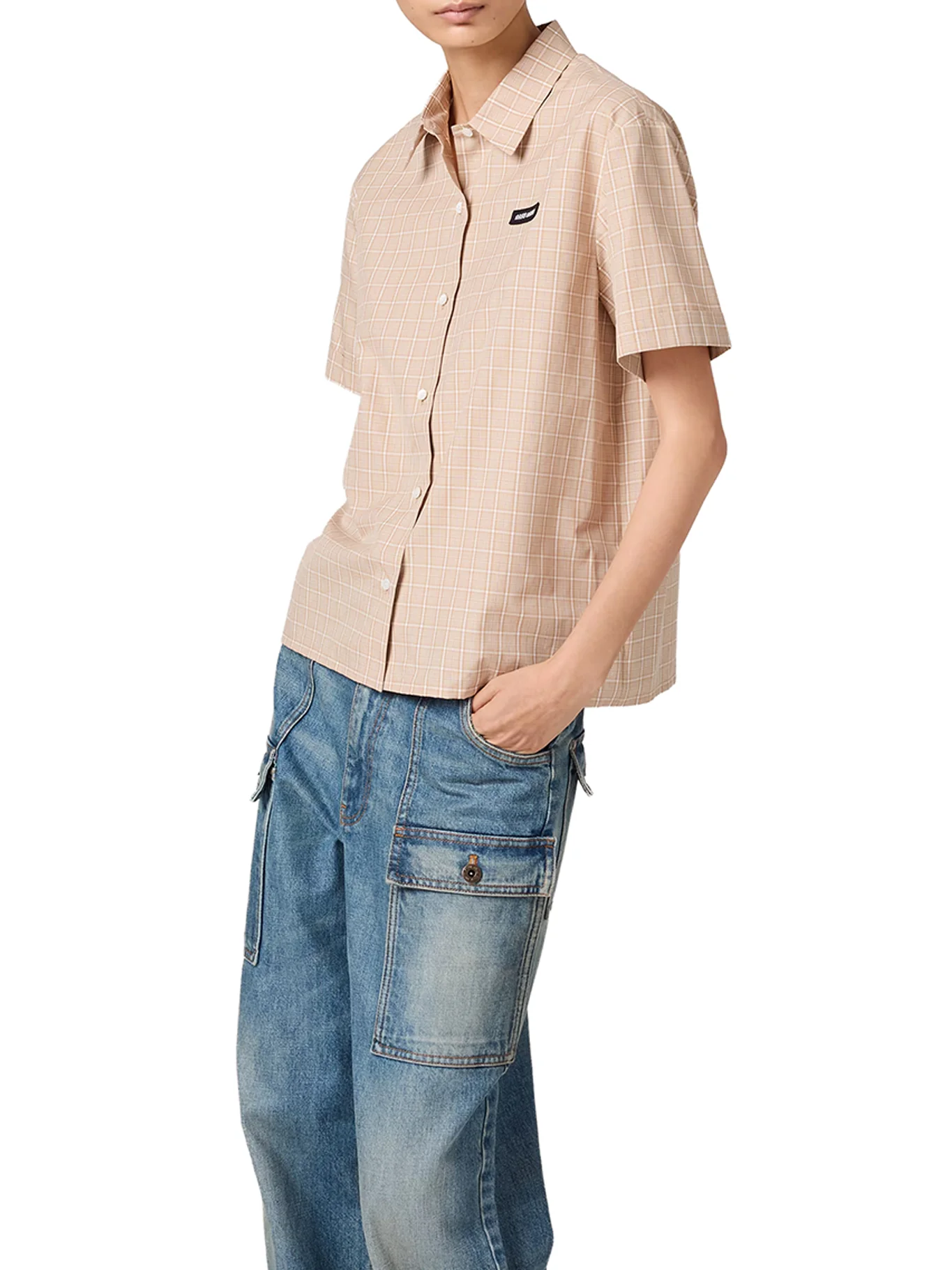 CHECKED COTTON POPLIN SHIRT - Image 2