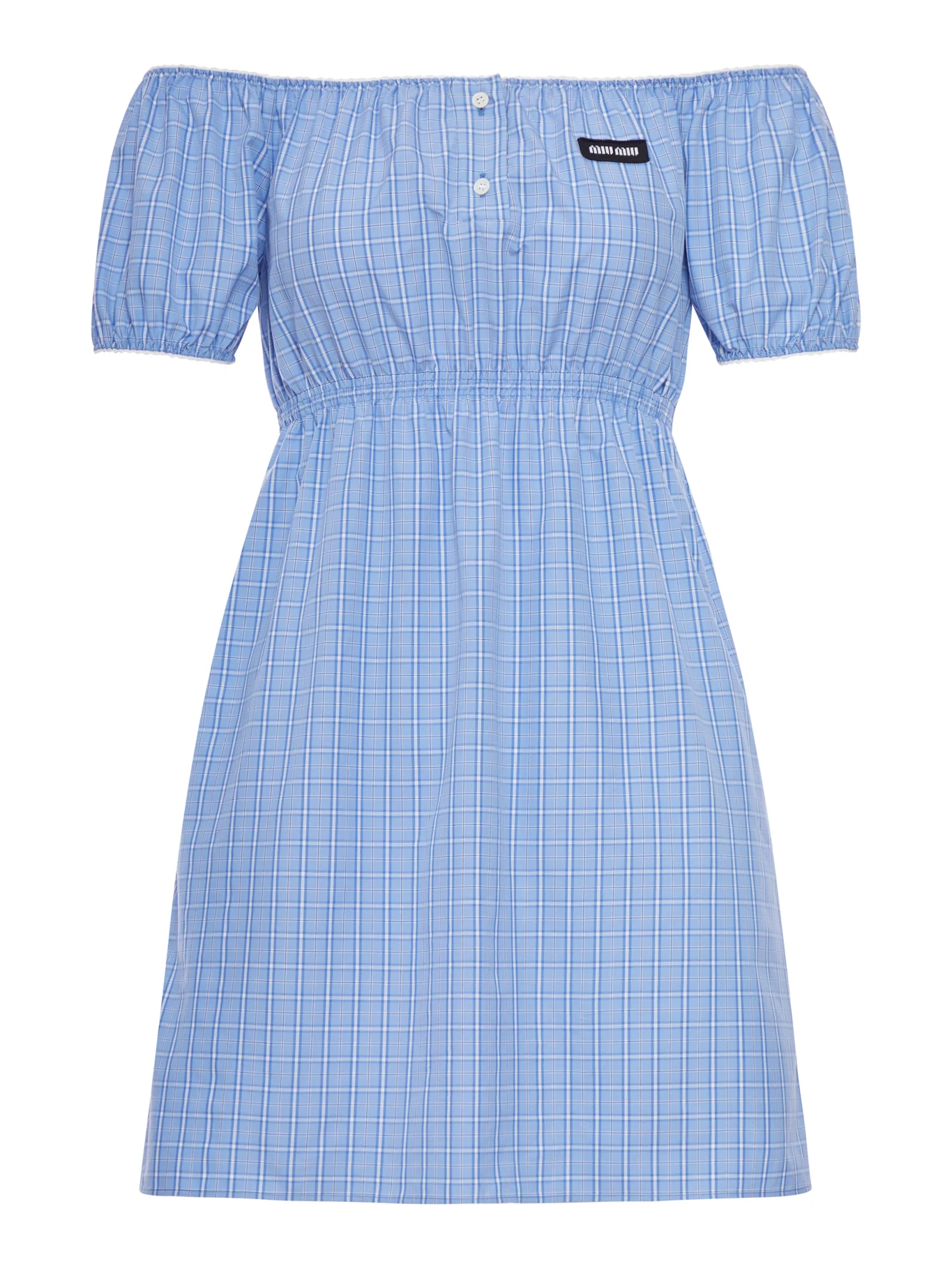 COTTON POPLIN MIDI DRESS