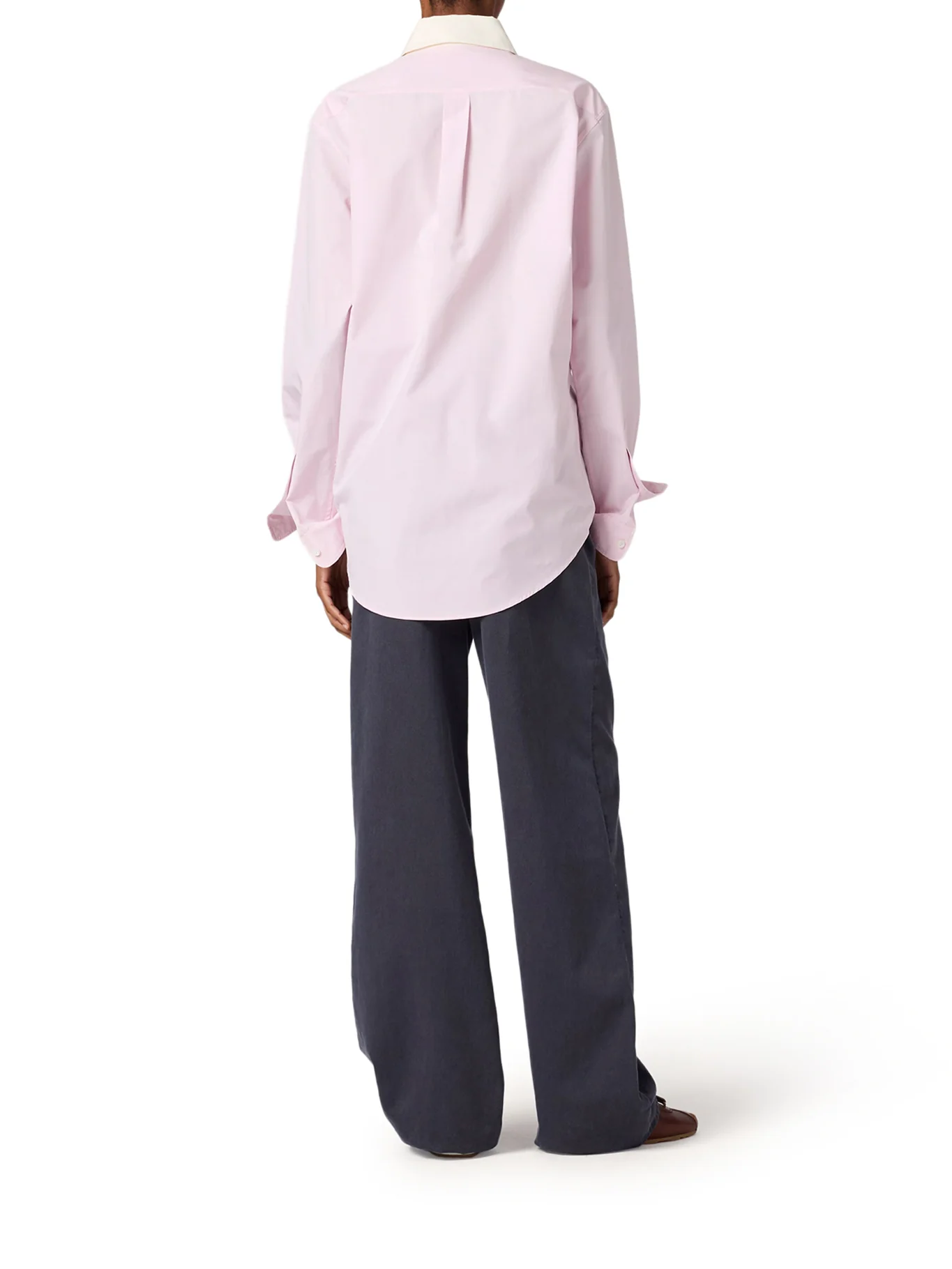 COTTON POPLIN SHIRT WITH LOGO PATCH - Image 4