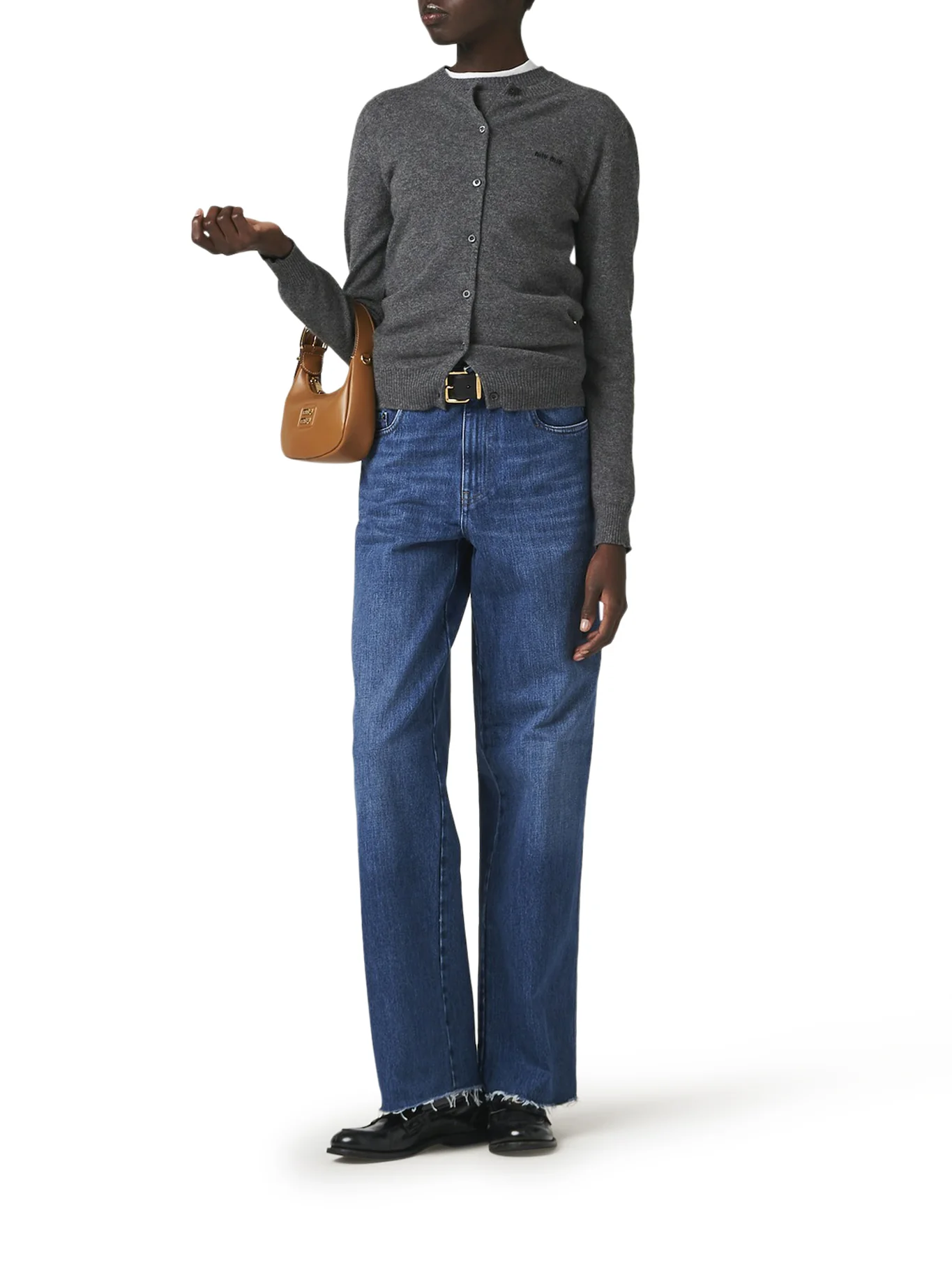 FIVE-POCKET DENIM TROUSERS - Image 2