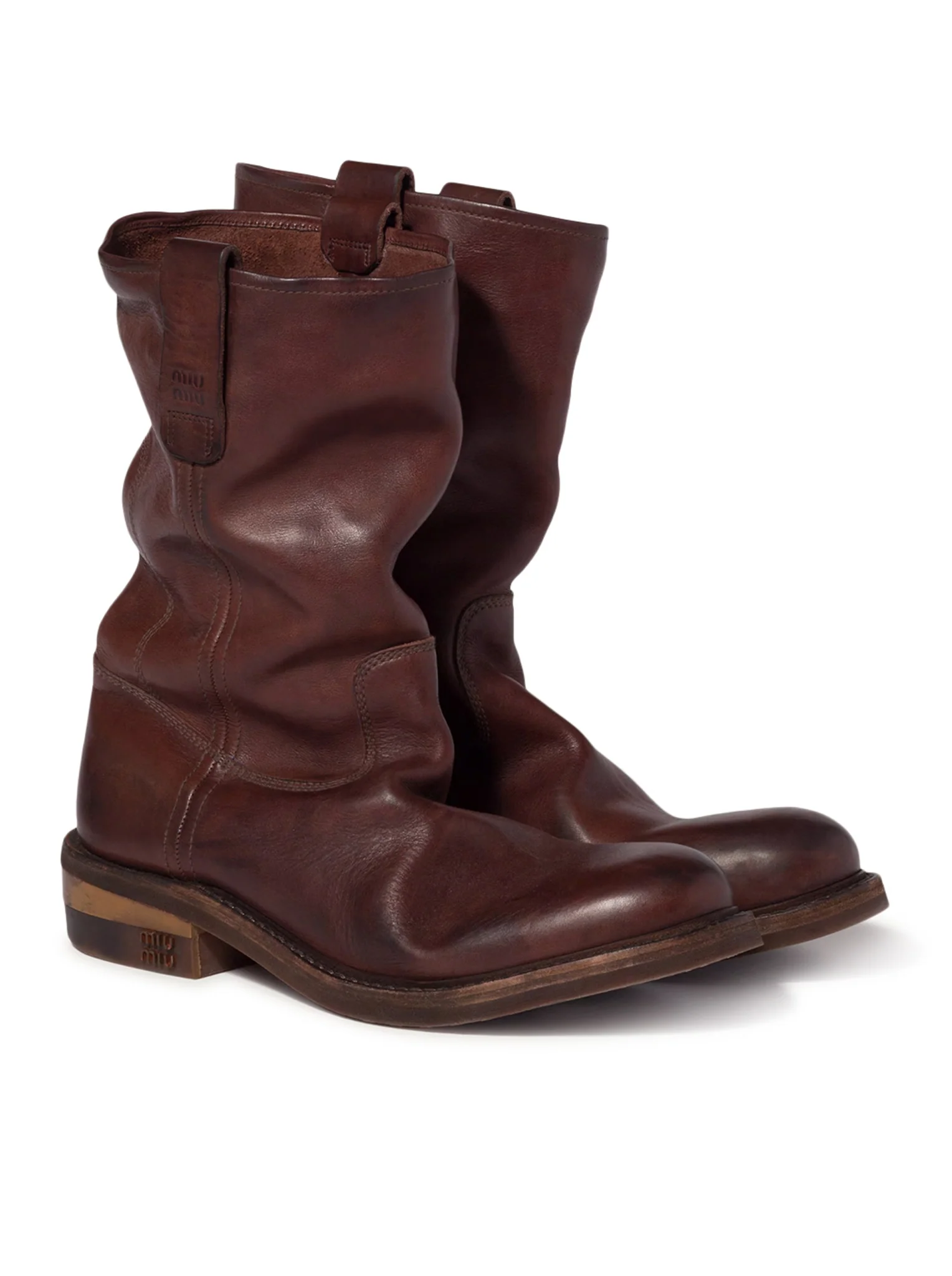 FOULE CALF LEATHER ANKLE BOOTS - Image 3