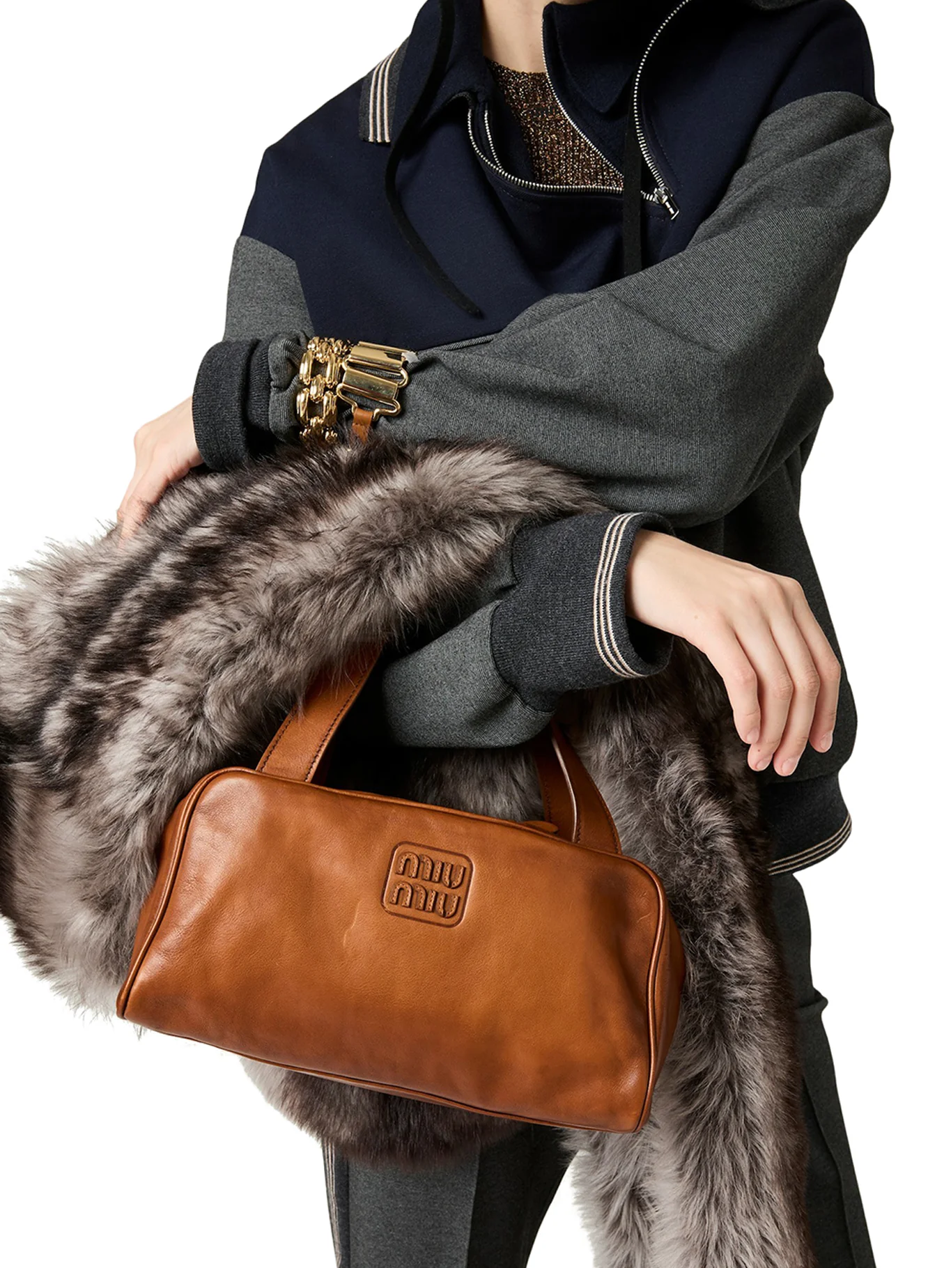 LEATHER TOP HANDLE BAG - Image 3