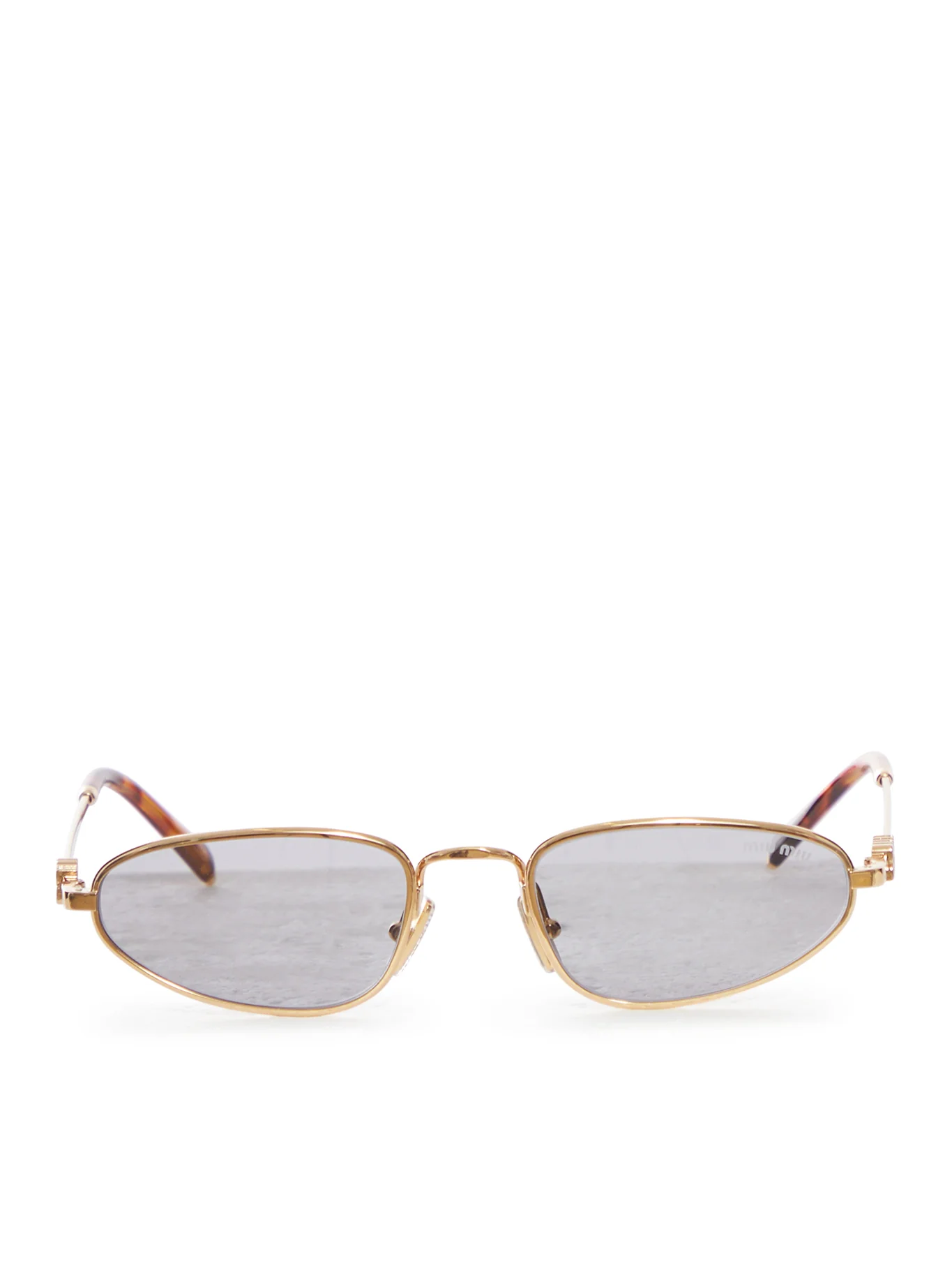 MIU EYEWEAR OVAL SUNGLASSES
