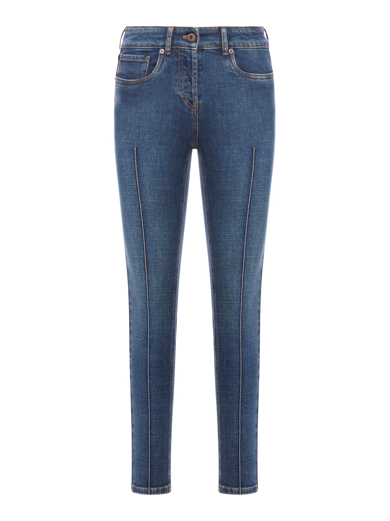 SLIM FIT JEANS WITH EMBROIDERED LOGO