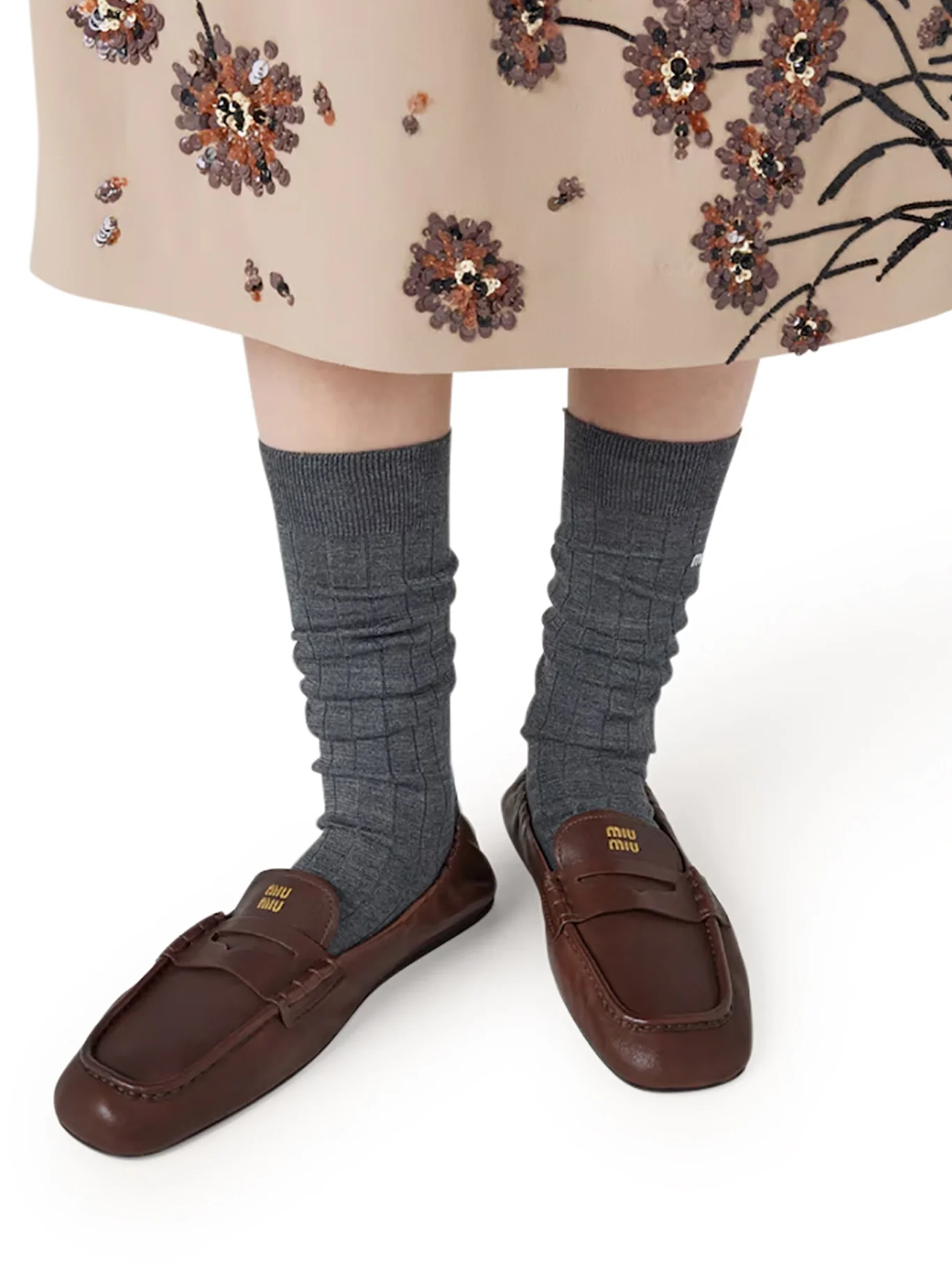 NAPPA LEATHER RUFFLED LOAFERS - Image 2