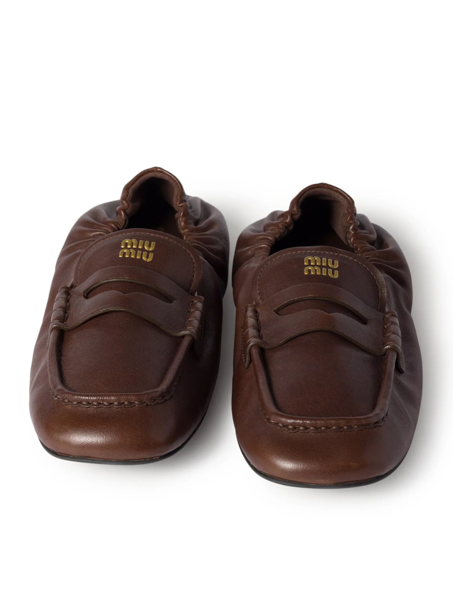NAPPA LEATHER RUFFLED LOAFERS - Image 4