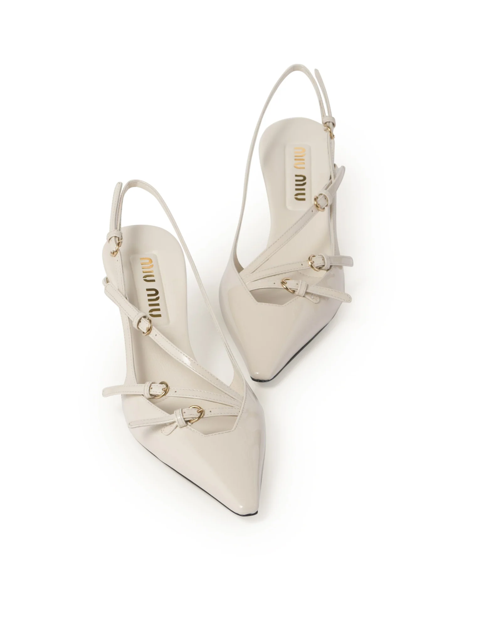 PATENT LEATHER SLINGBACK WITH BUCKLES - Image 4