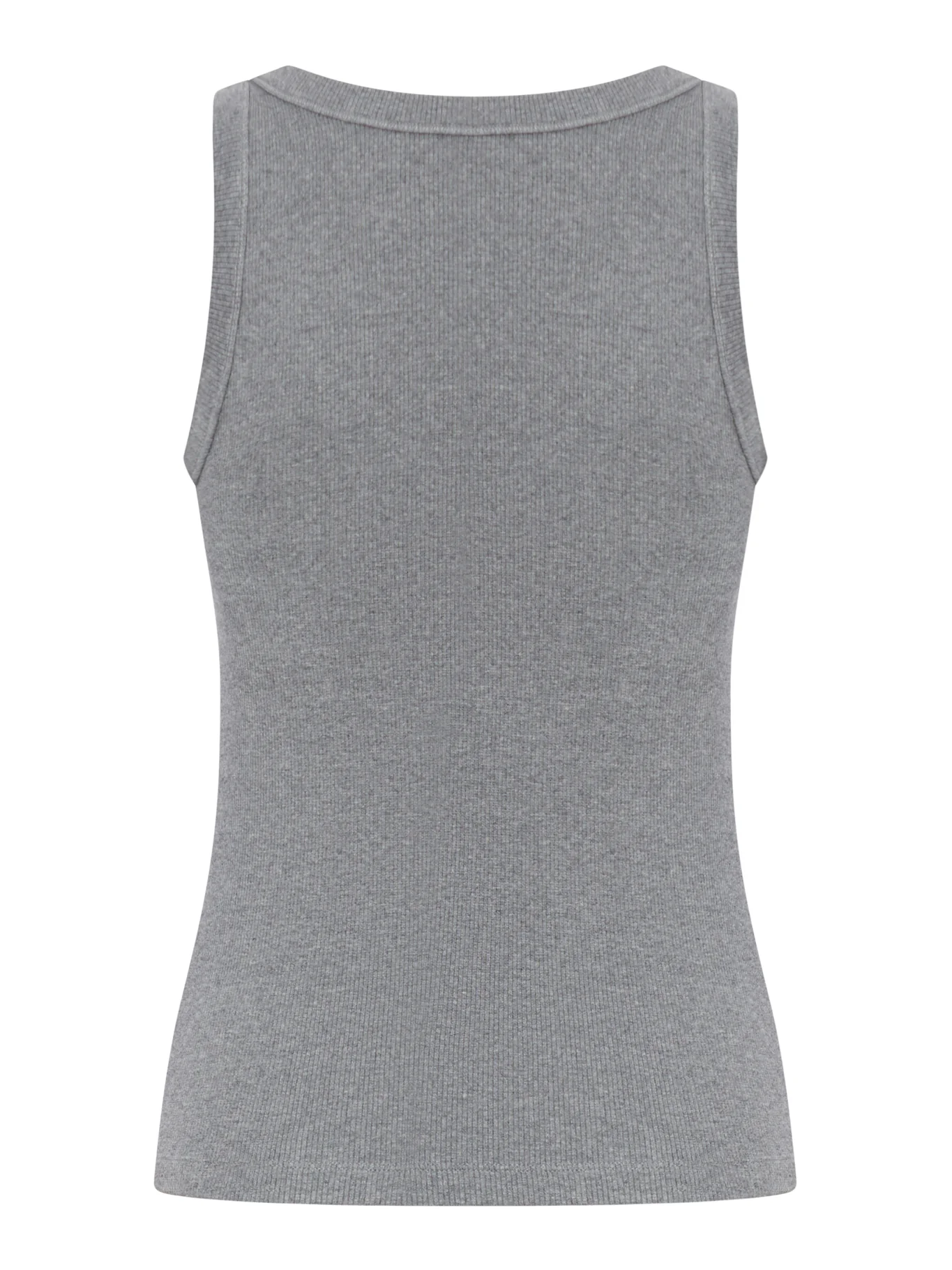RIBBED TOP IN STRETCH JERSEY WITH LOGO PATCH - Image 2