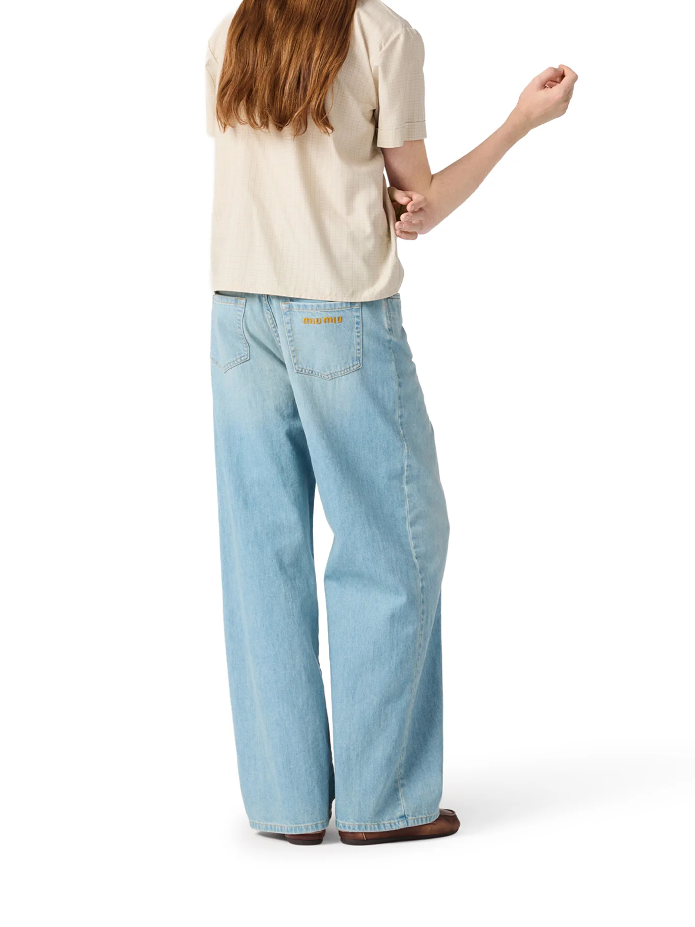 STRAIGHT LEG JEANS IN COTTON DENIM - Image 4