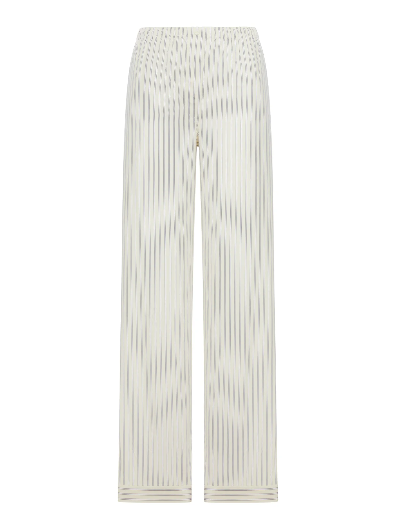 STRIPED COTTON POPLIN PANTS