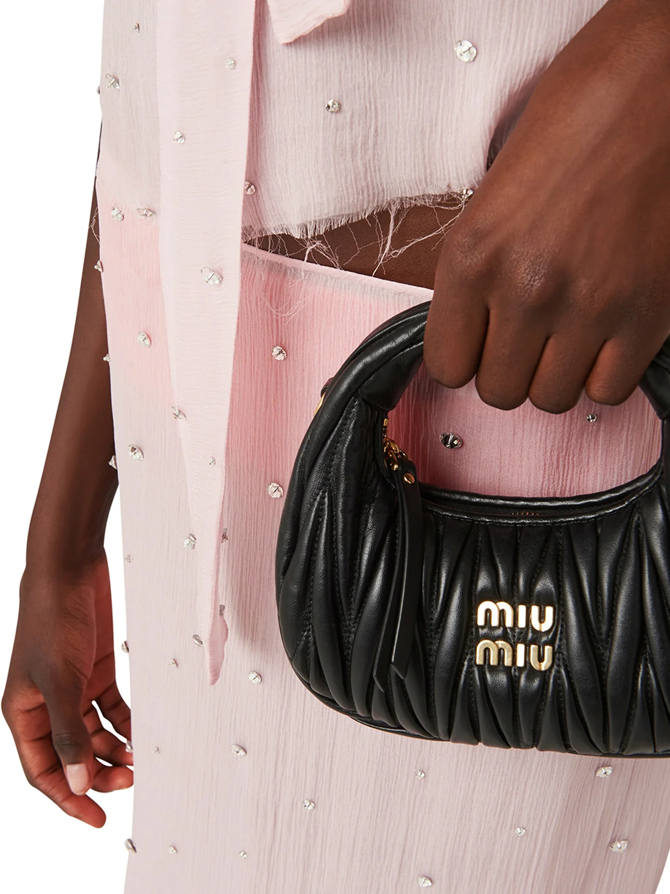 MINI HOBO WANDER BAG IN NAPPA MATELASSÈ - Image 3