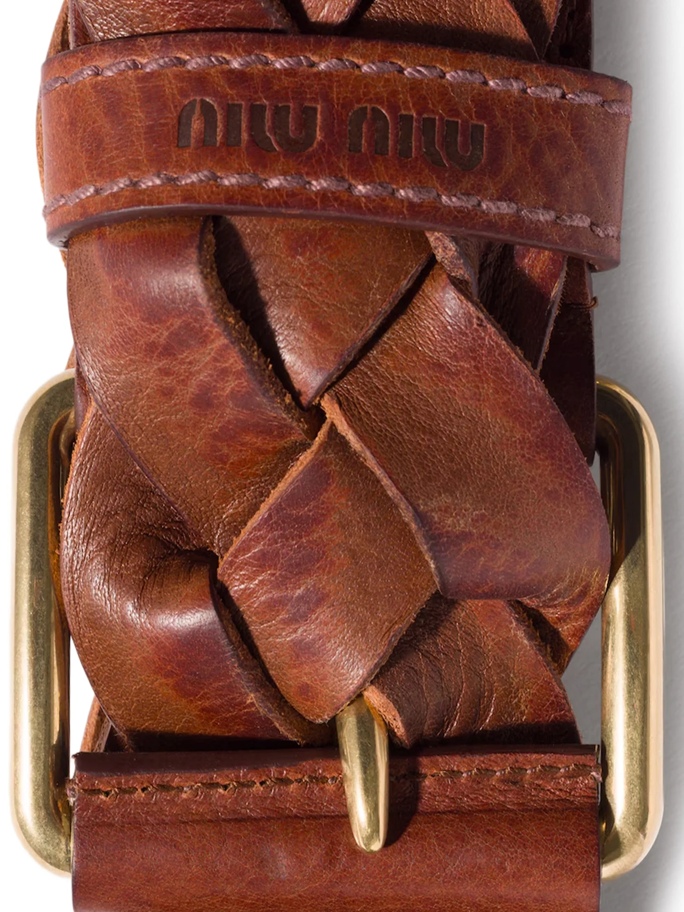 WOVEN LEATHER BELT - Image 3