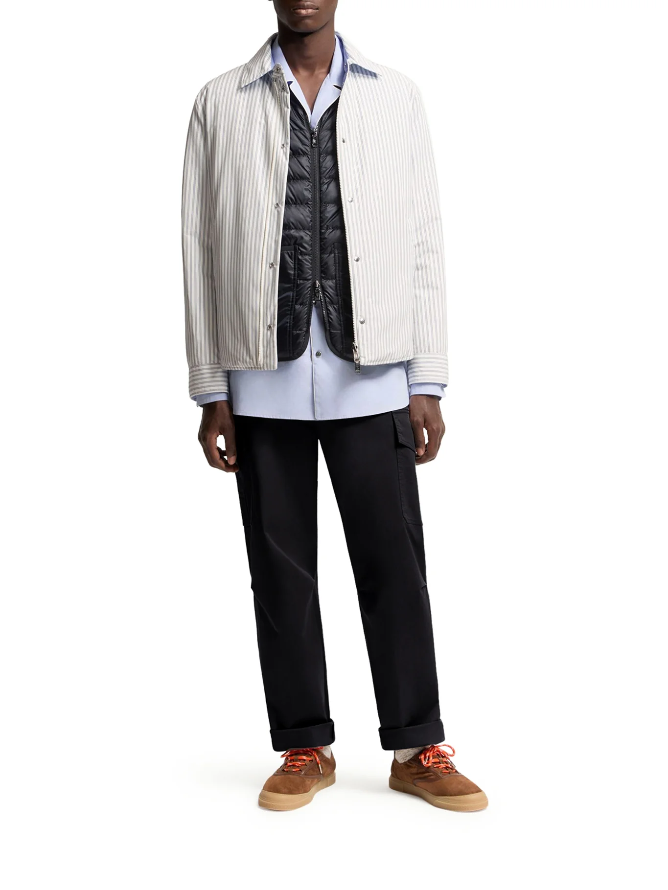 COTTON BLEND GABARDINE CARGO PANTS - Image 2