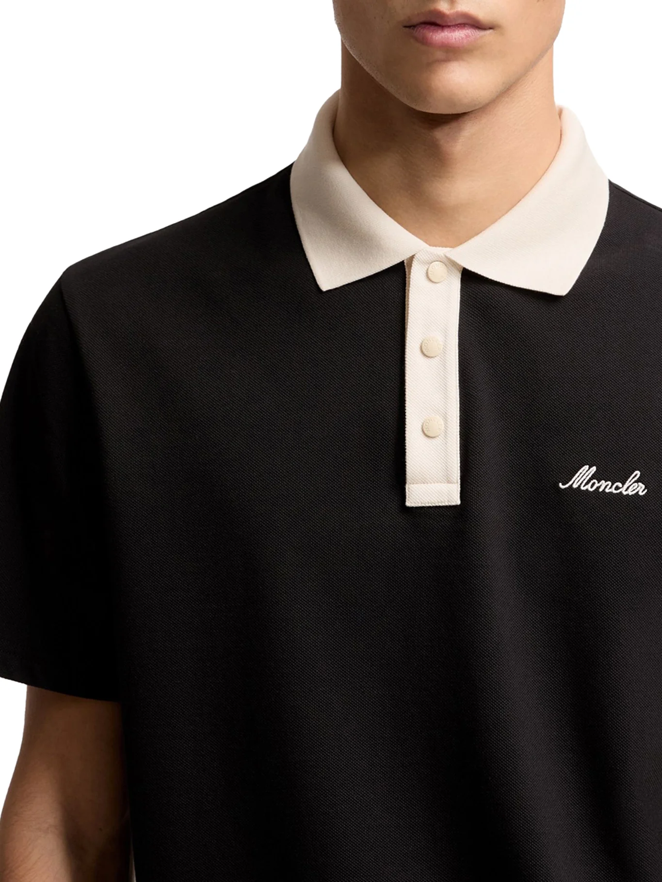 COTTON PIQUET POLO SHIRT WITH EMBROIDERED LOGO - Image 5