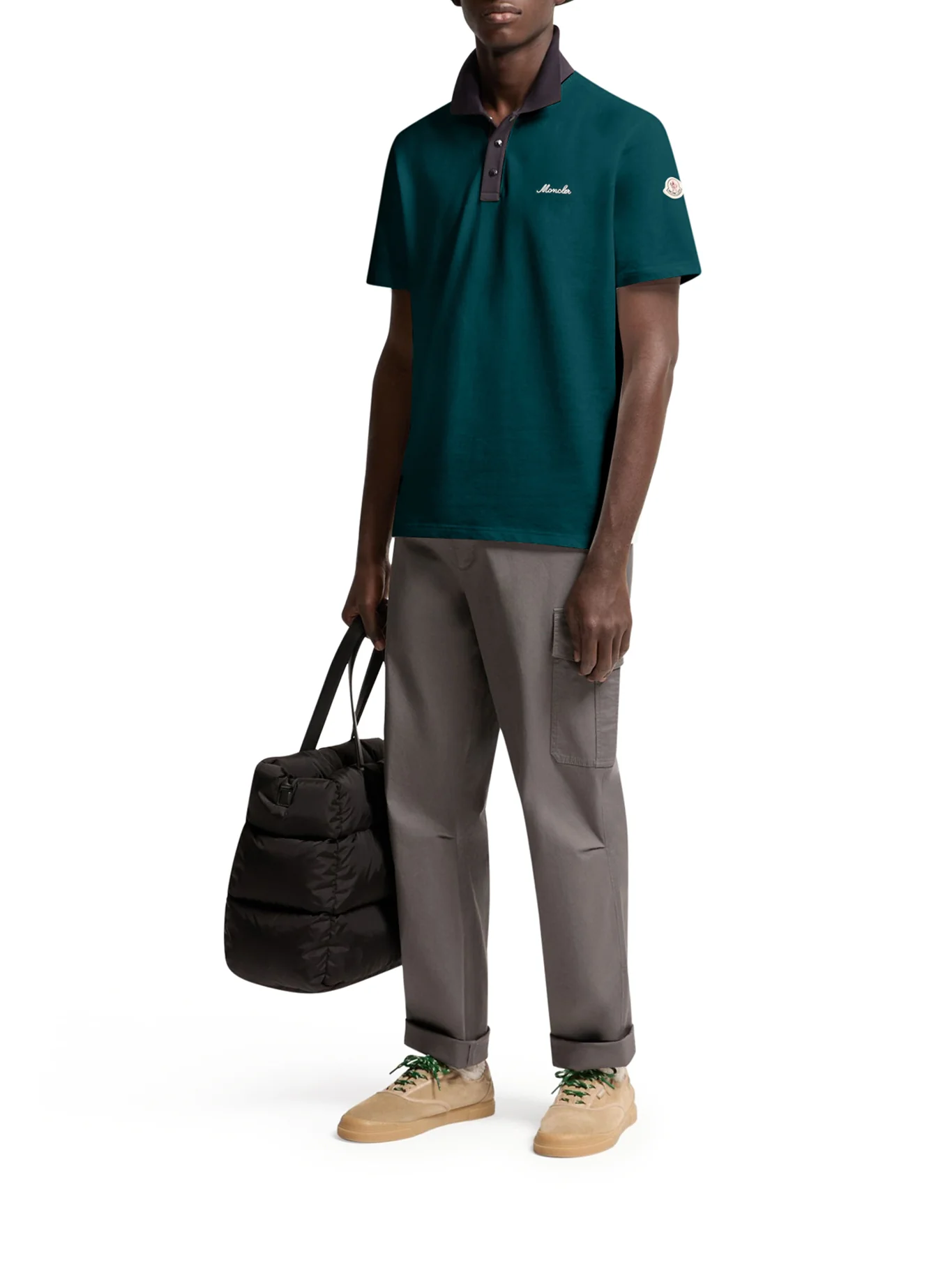 COTTON PIQUET POLO SHIRT WITH EMBROIDERED LOGO - Image 2