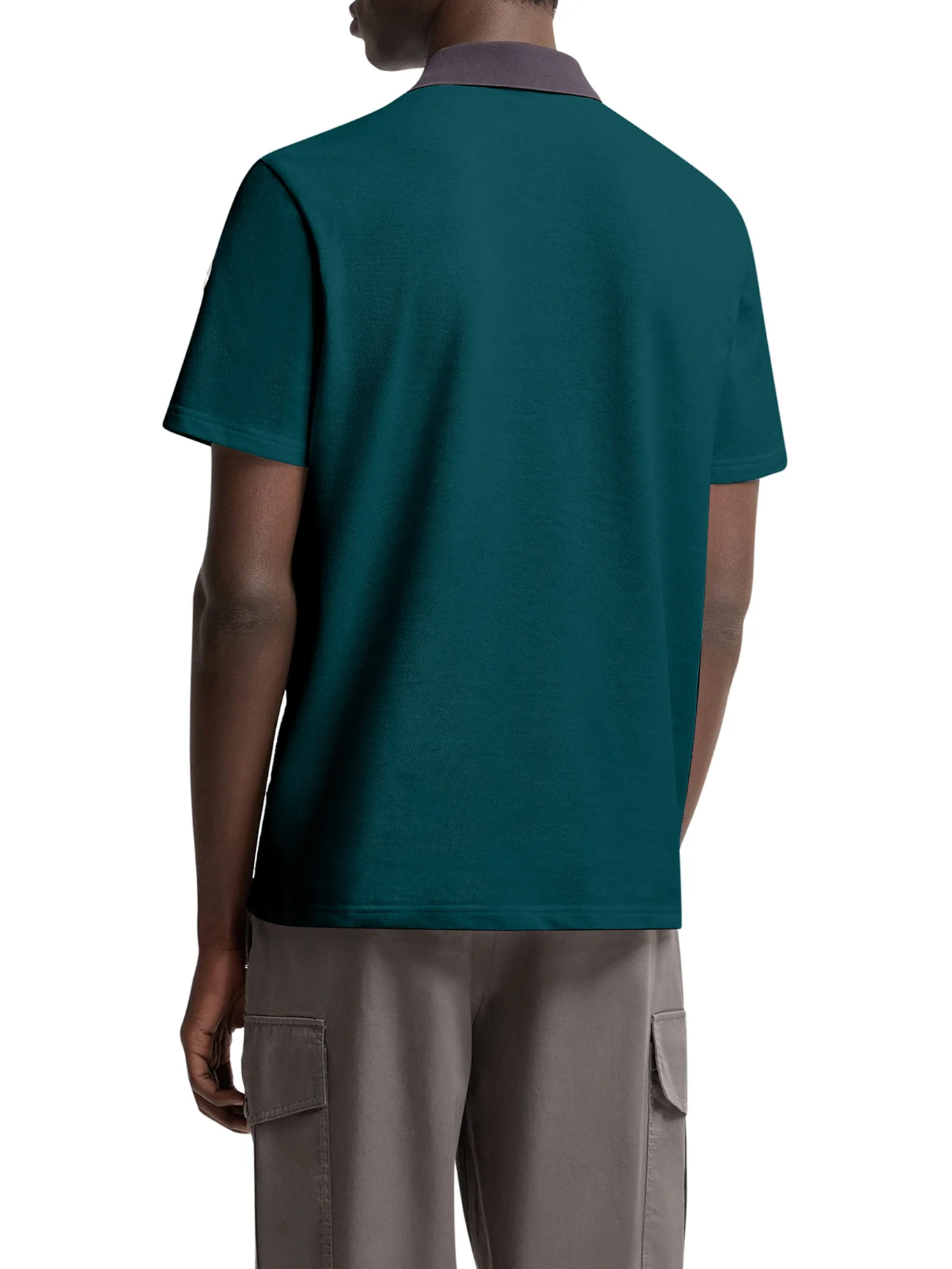 COTTON PIQUET POLO SHIRT WITH EMBROIDERED LOGO - Image 4