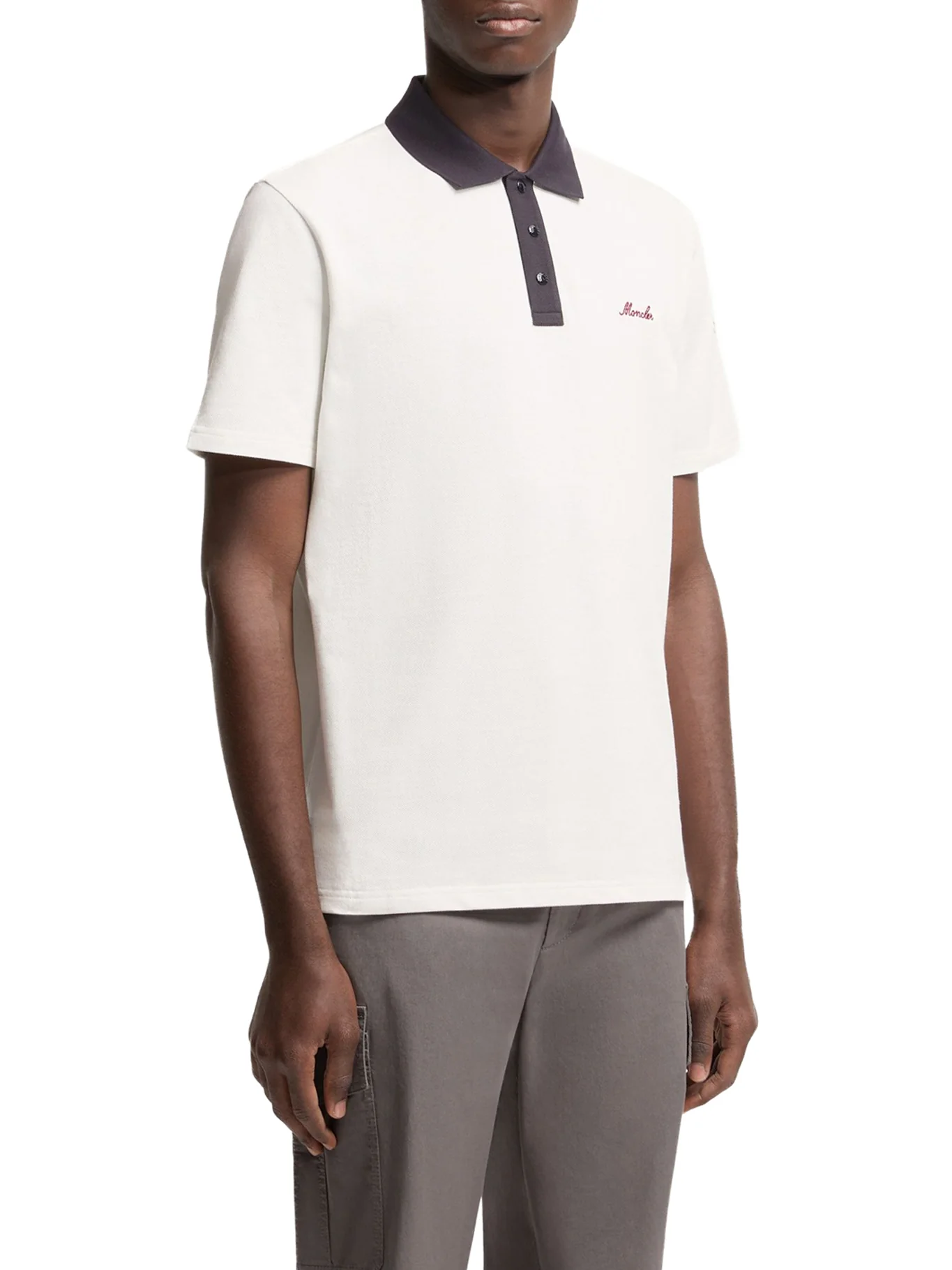 COTTON PIQUET POLO SHIRT WITH EMBROIDERED LOGO - Image 3