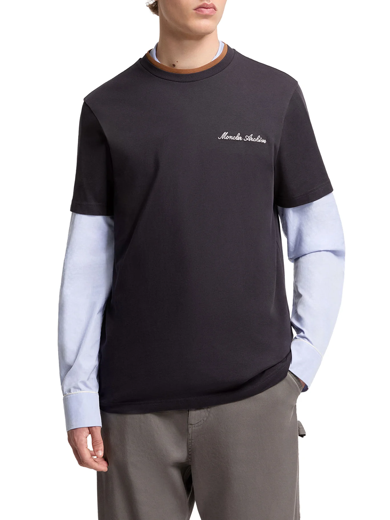 COTTON T-SHIRT WITH EMBROIDERED LOGO - Image 3