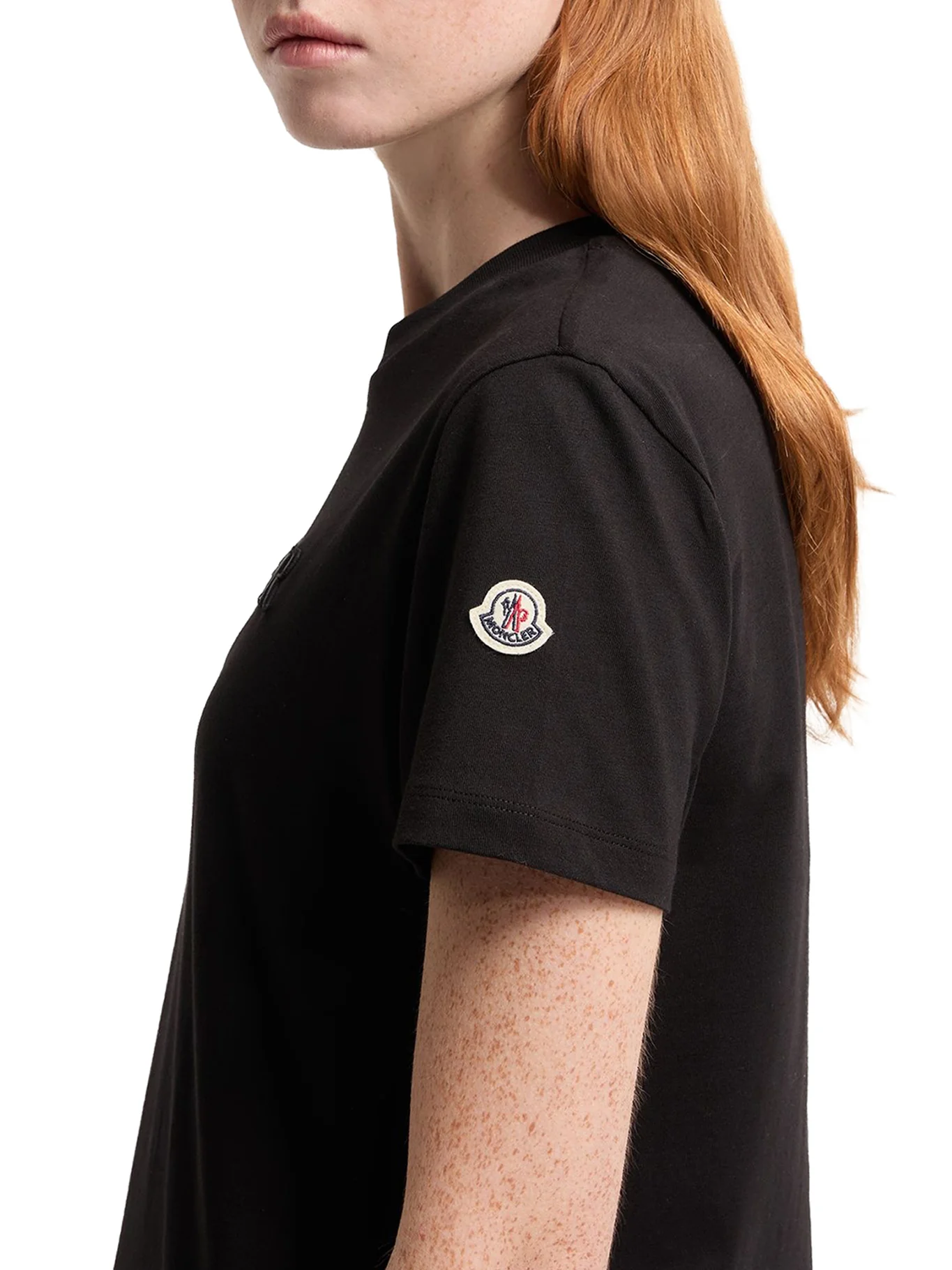COTTON T-SHIRT WITH EMBROIDERED TONE-ON-TONE LOGO - Image 5