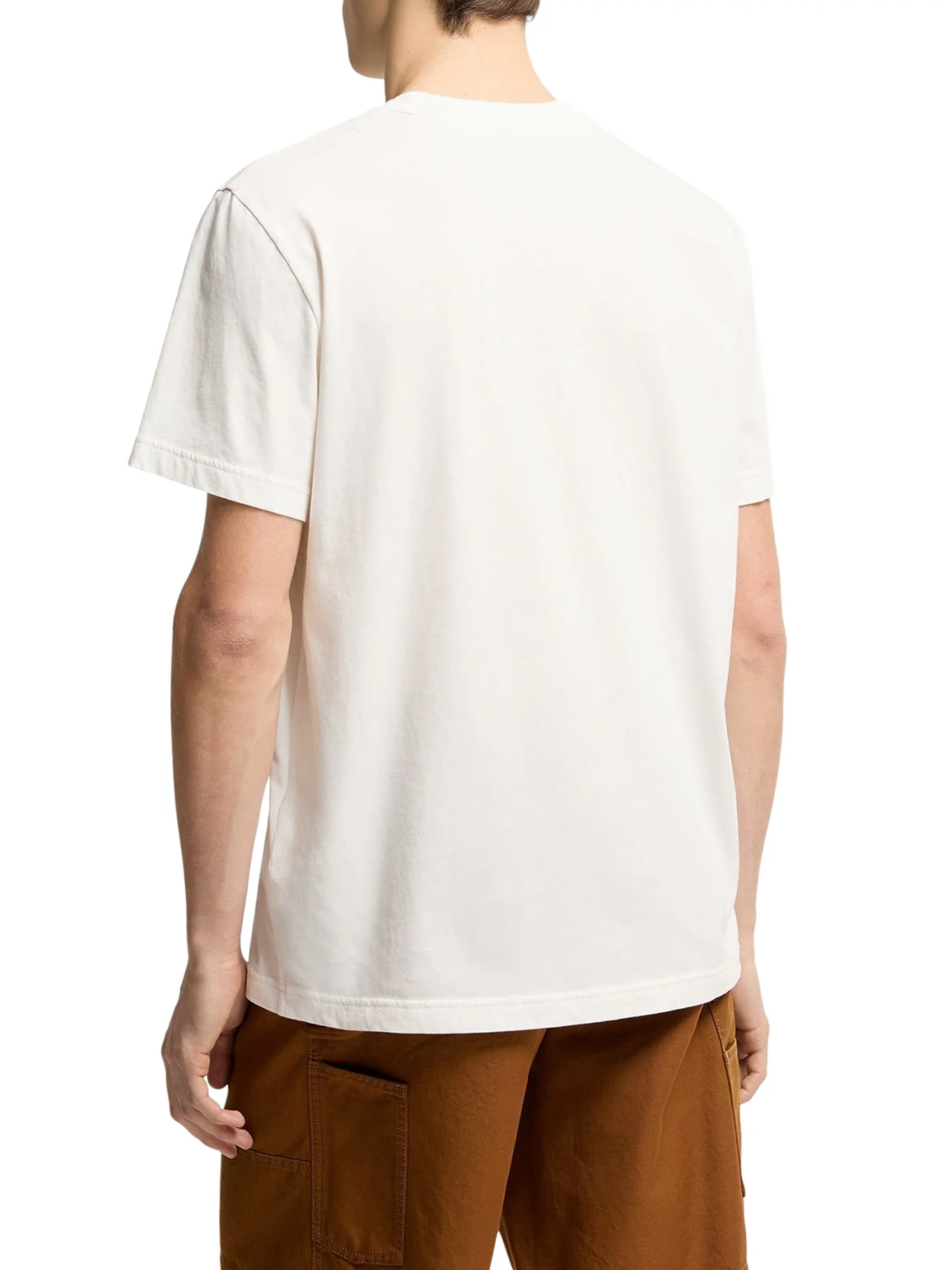 COTTON T-SHIRT WITH EMBROIDERED TRICOLOR LOGO - Image 4