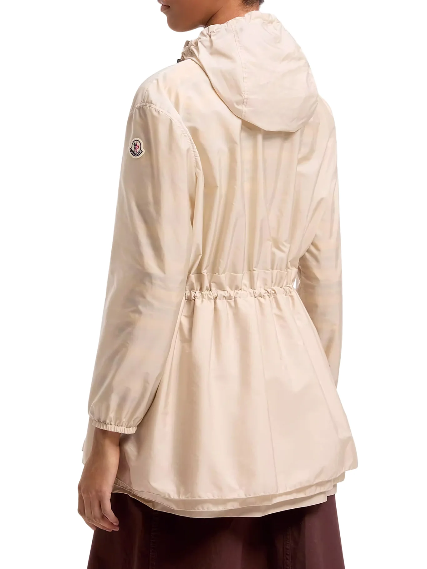 MIDI WETEAU JACKET WITH HOOD AND RUFFLES - Image 4