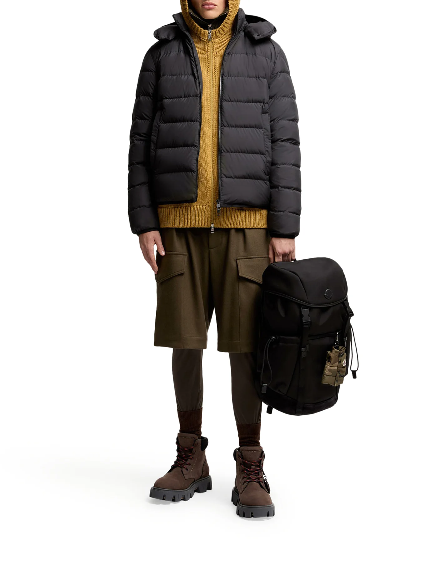 MONTBROCQ SHORT DOWN JACKET WITH HOOD - Image 2