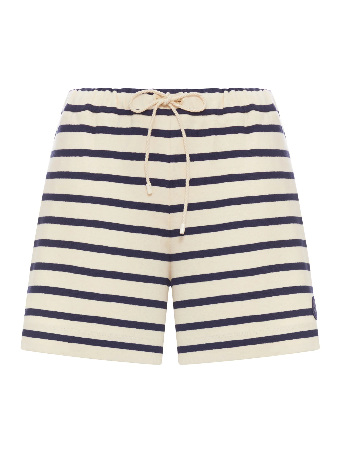 STRIPED SHORTS WITH DRAWSTRING AND LOGO